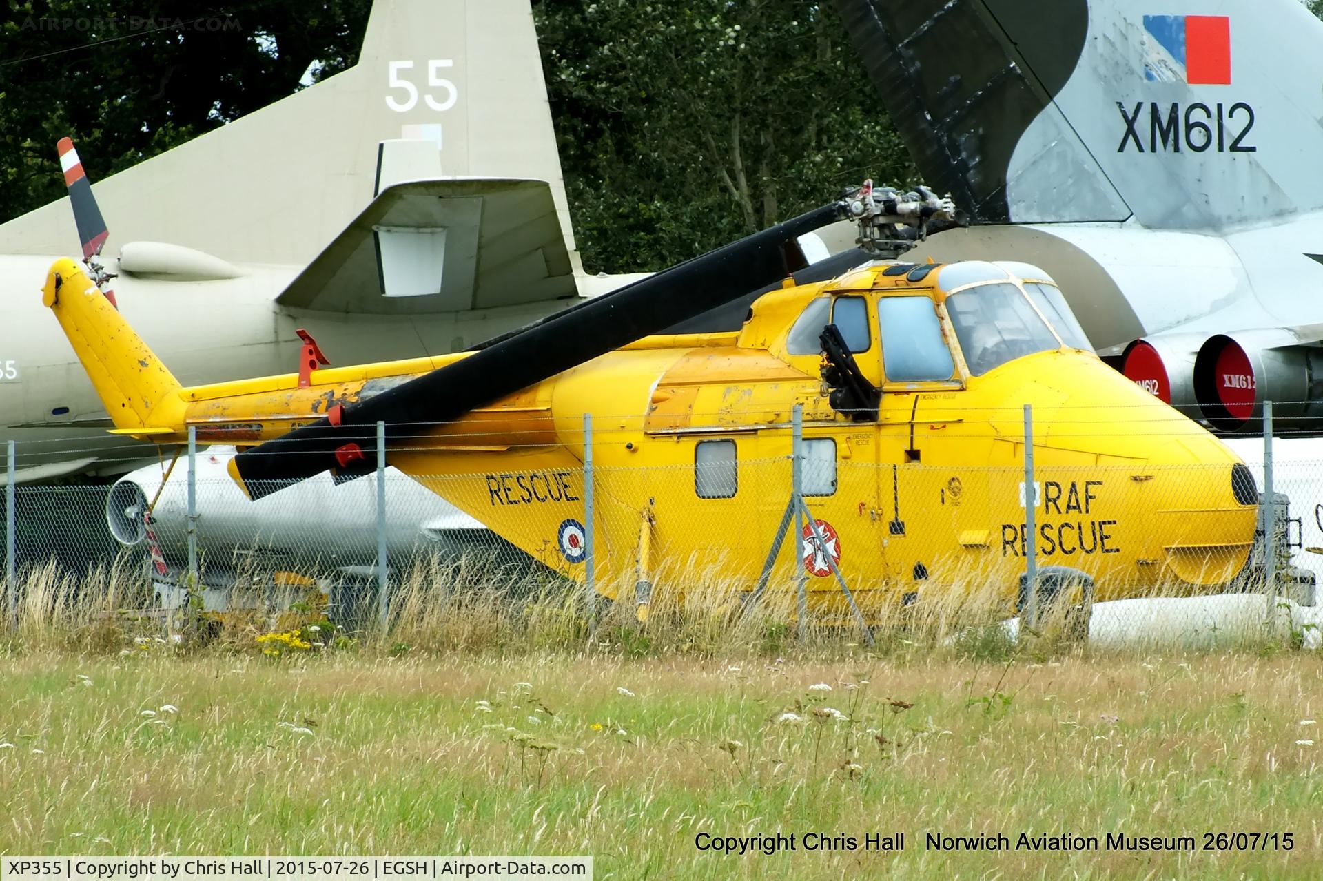 XP355, 1962 Westland Whirlwind HAR.10 C/N WA371, at the City of Norwich Aviation Museum