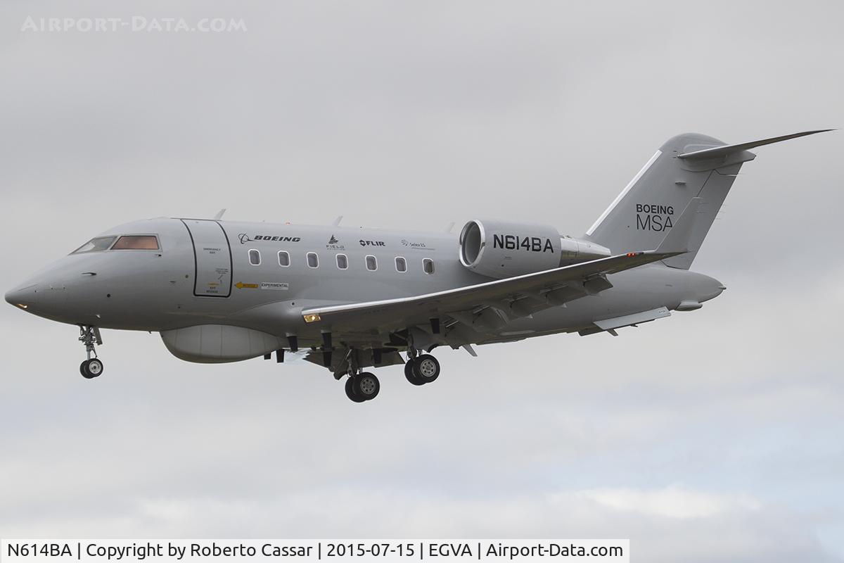 N614BA, 2005 Bombardier Challenger 604 (CL-600-2B16) C/N 5614, Fairford