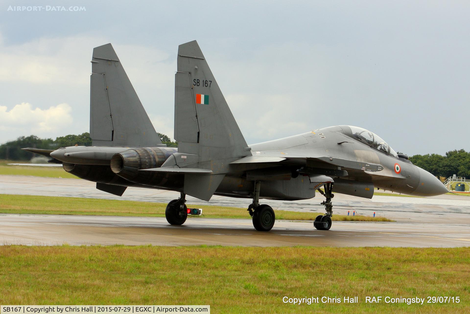 SB167, Sukhoi Su-30MKI C/N 30L273, 2 Sqn Indian Air Force taking part in Exercise Indradhanush