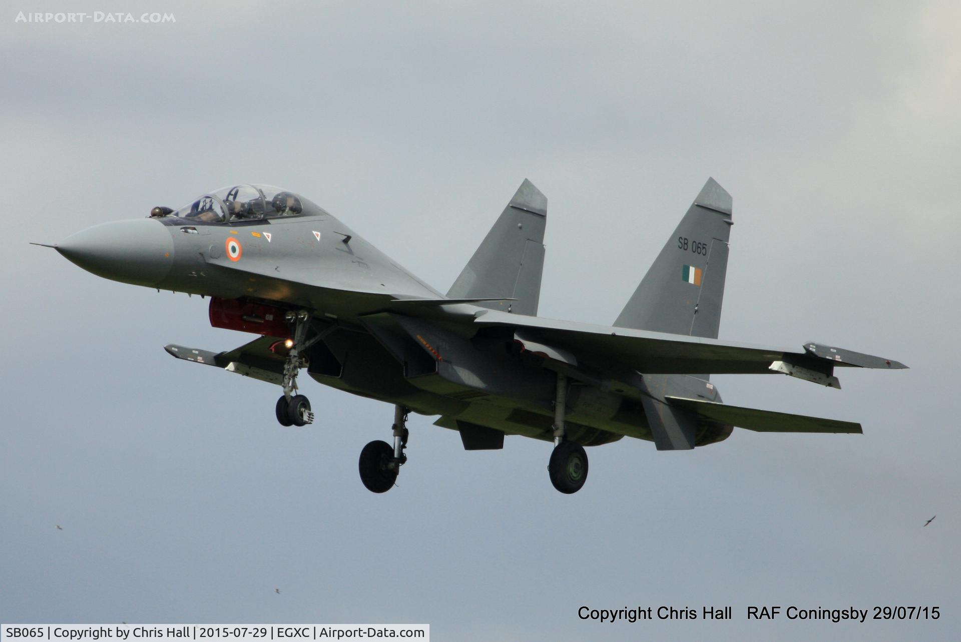 SB065, Sukhoi Su-30MKI C/N 10MK2601, 2 Sqn Indian Air Force taking part in Exercise Indradhanush