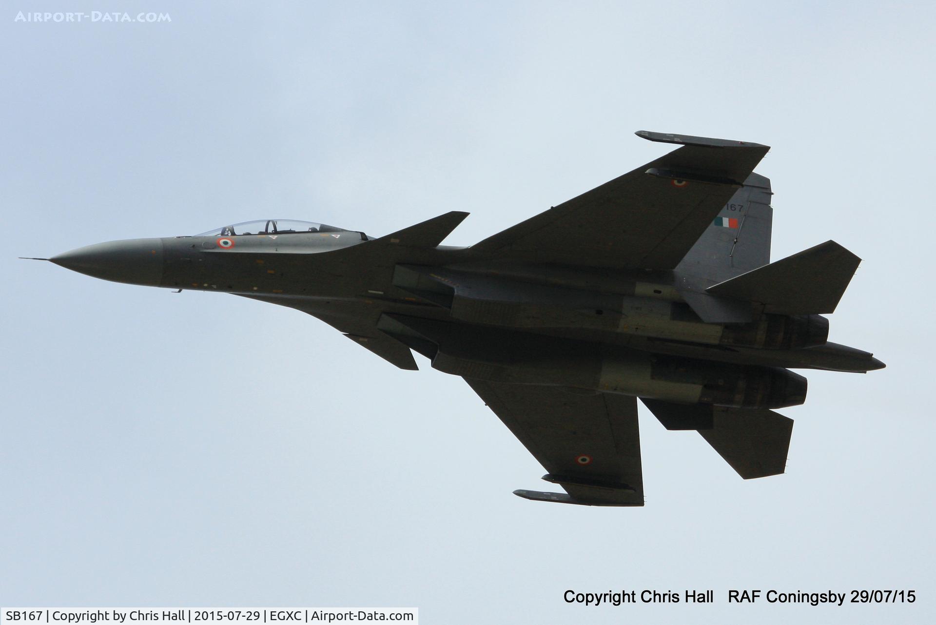 SB167, Sukhoi Su-30MKI C/N 30L273, 2 Sqn Indian Air Force taking part in Exercise Indradhanush