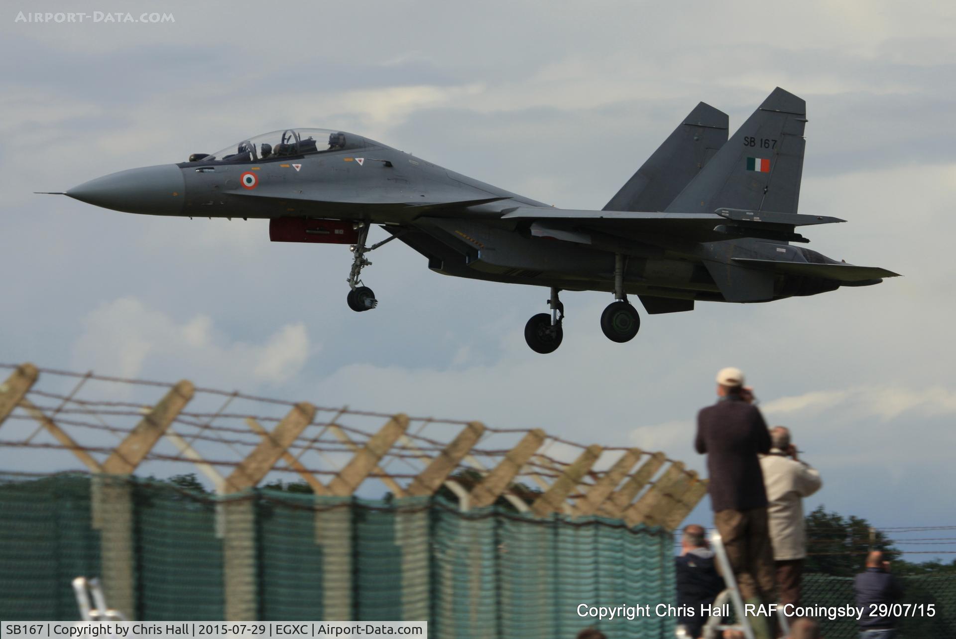 SB167, Sukhoi Su-30MKI C/N 30L273, 2 Sqn Indian Air Force taking part in Exercise Indradhanush