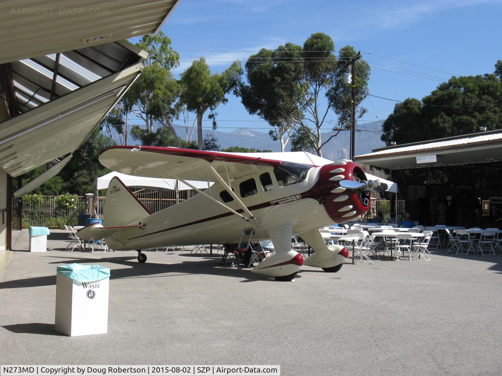 N273MD, 2008 Dickenson Howard DGA-21 (Replicate) C/N 001, 2008 Dickenson Howard DGA-21, 'Mr. Dickenson', P&W-R1340 600 Hp radial, exhibited at SZP's 85th Anniversary Celebration. One-off. SZP's Signature Aircraft.
