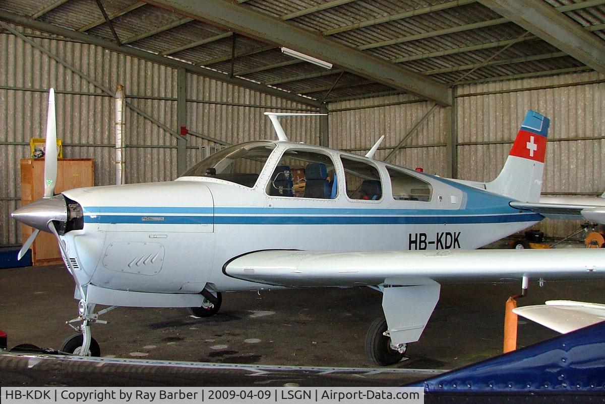 HB-KDK, Beech F33A Bonanza C/N CE815, Beech F33A Bonanza [CE-815] Neuchatel/Colombier~HB 09/04/2009