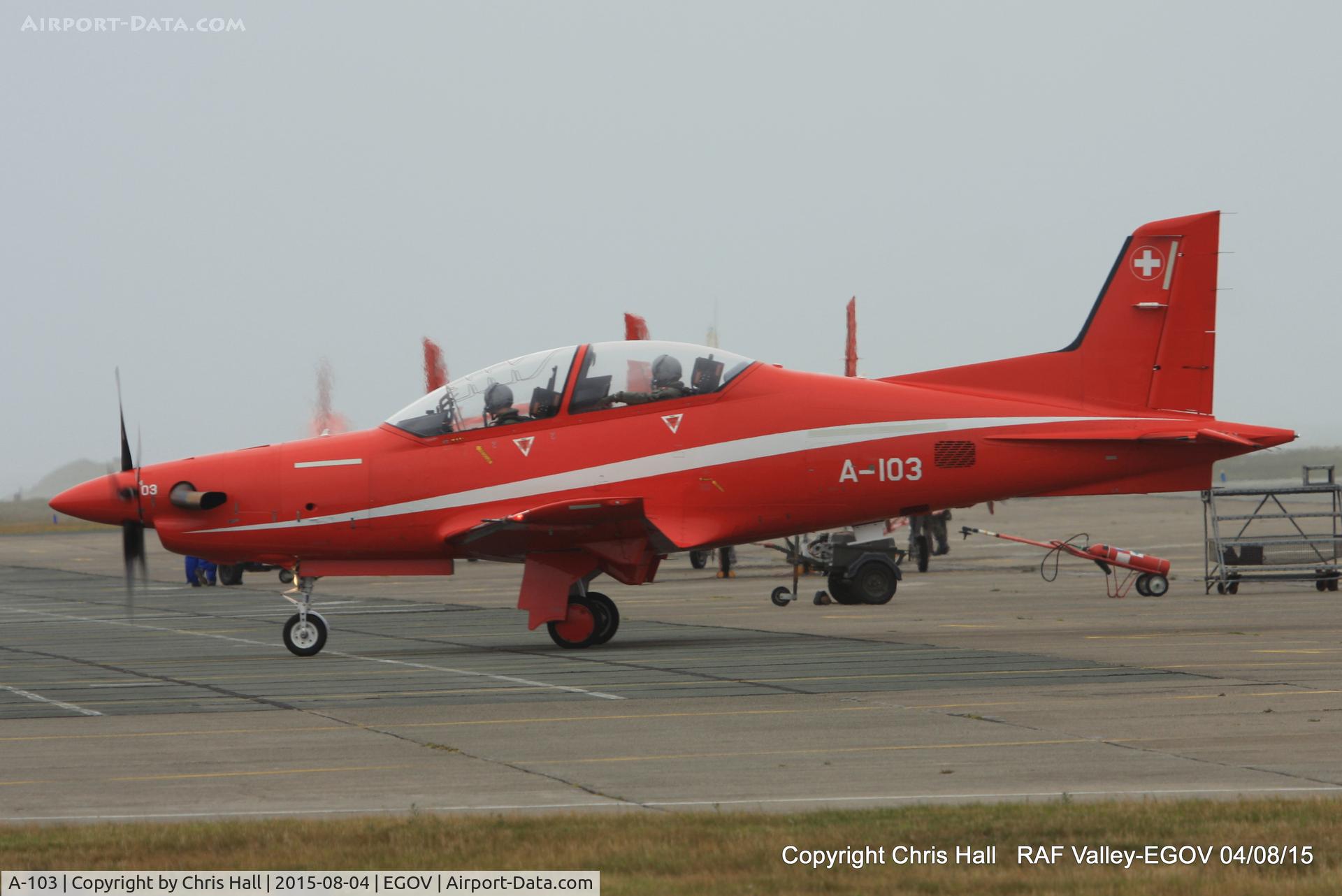 A-103, 2007 Pilatus PC-21 C/N 105, Swiss Air Force