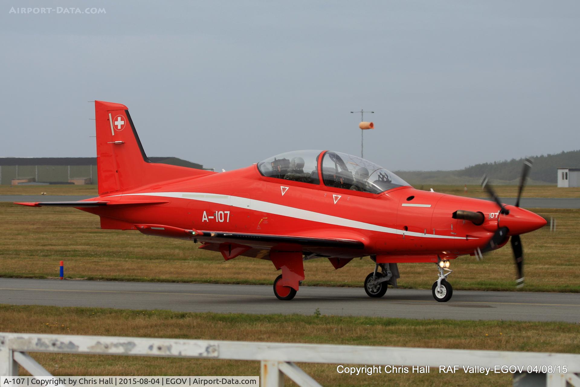 A-107, 2012 Pilatus PC-21 C/N 153, Swiss Air Force