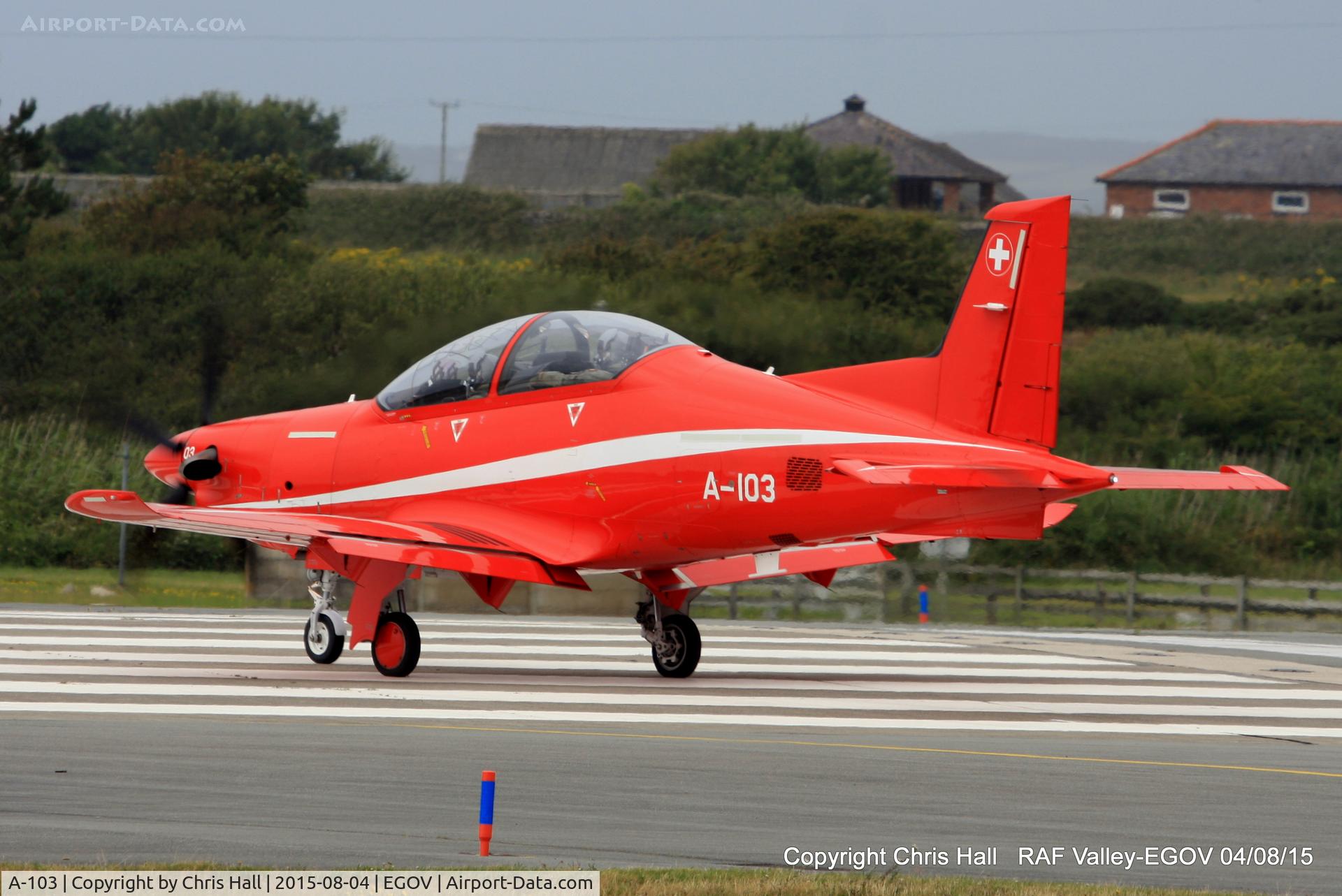 A-103, 2007 Pilatus PC-21 C/N 105, Swiss Air Force