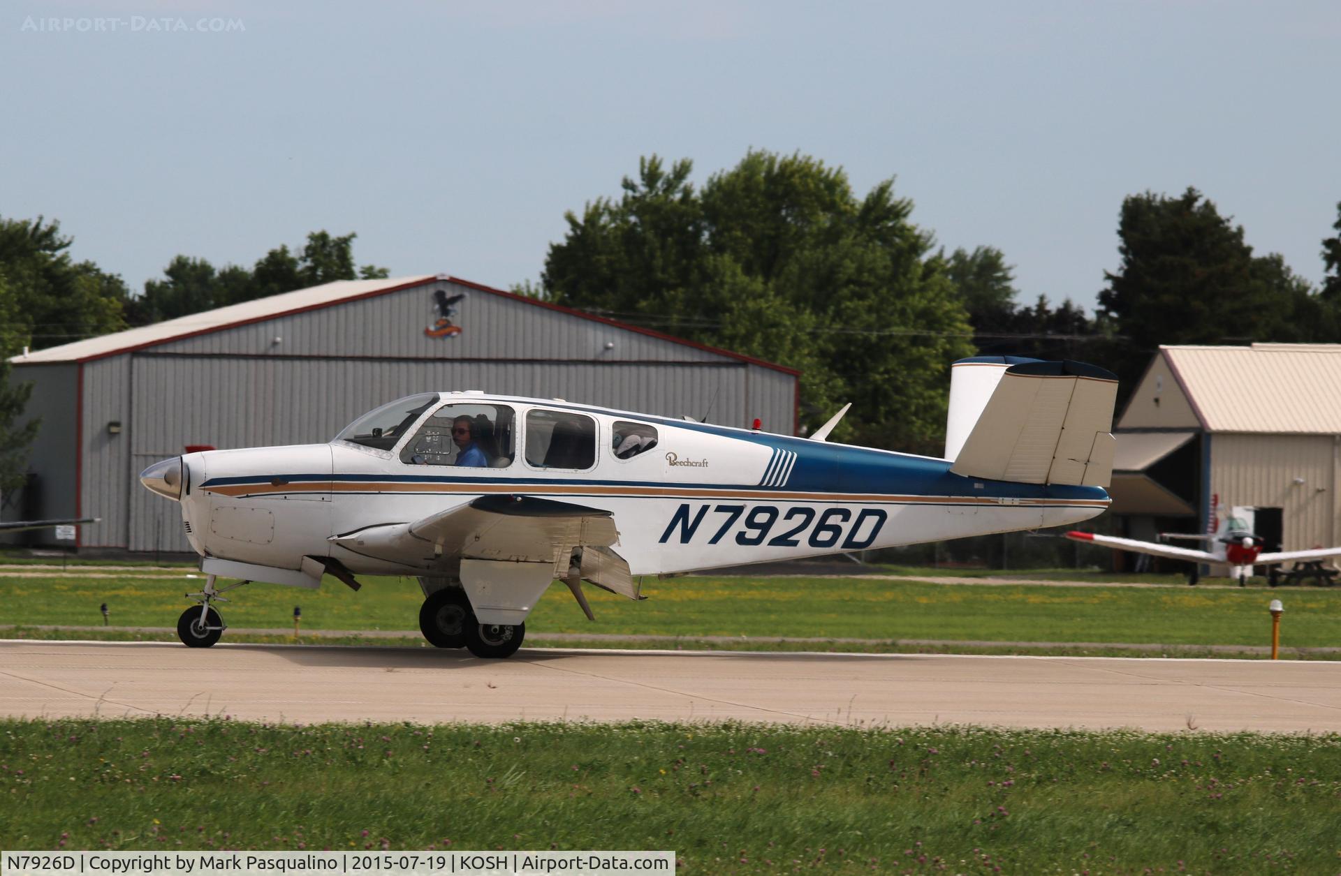 N7926D, 1957 Beech H35 Bonanza C/N D-5194, Beech H35