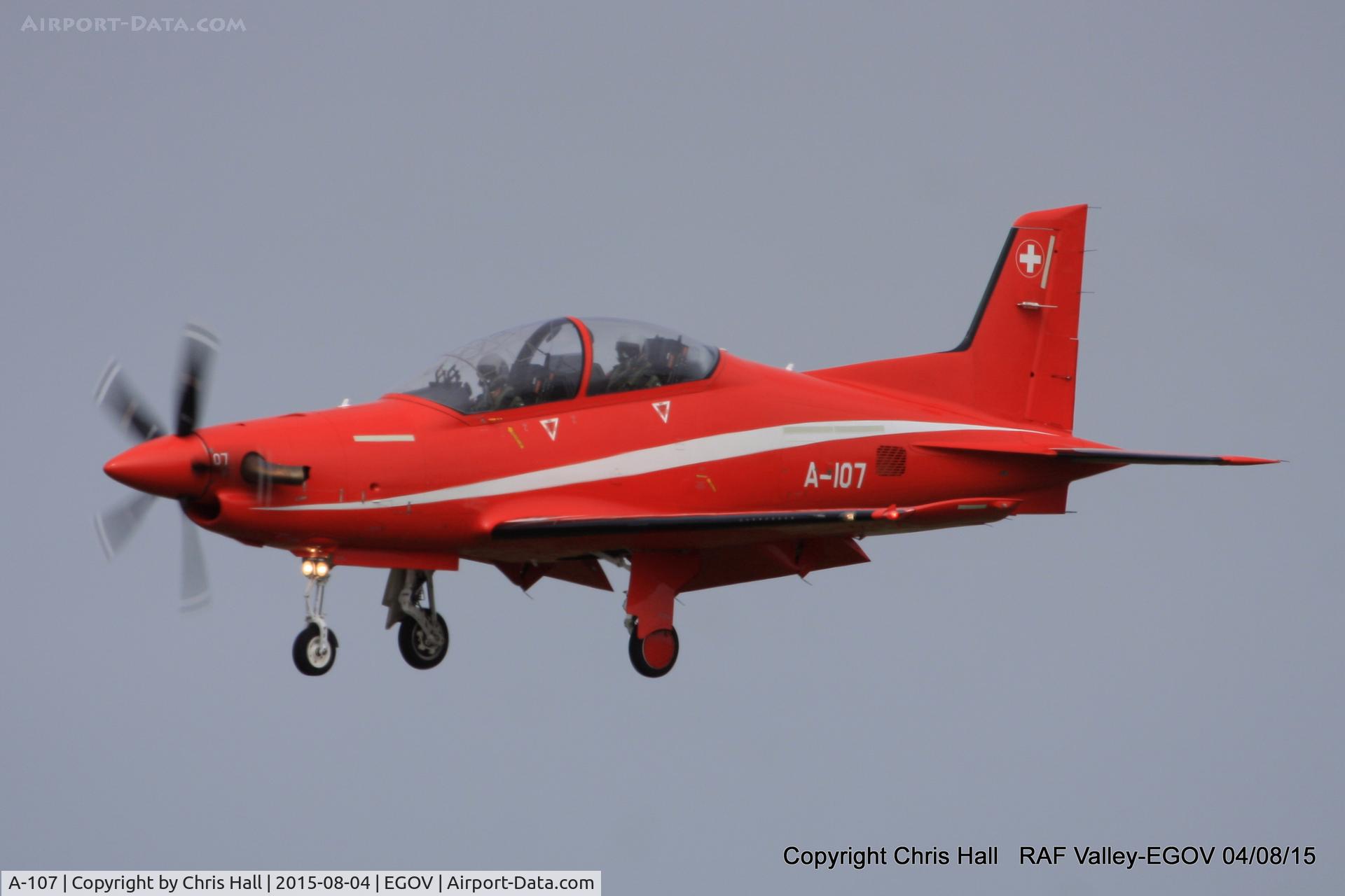 A-107, 2012 Pilatus PC-21 C/N 153, Swiss Air Force