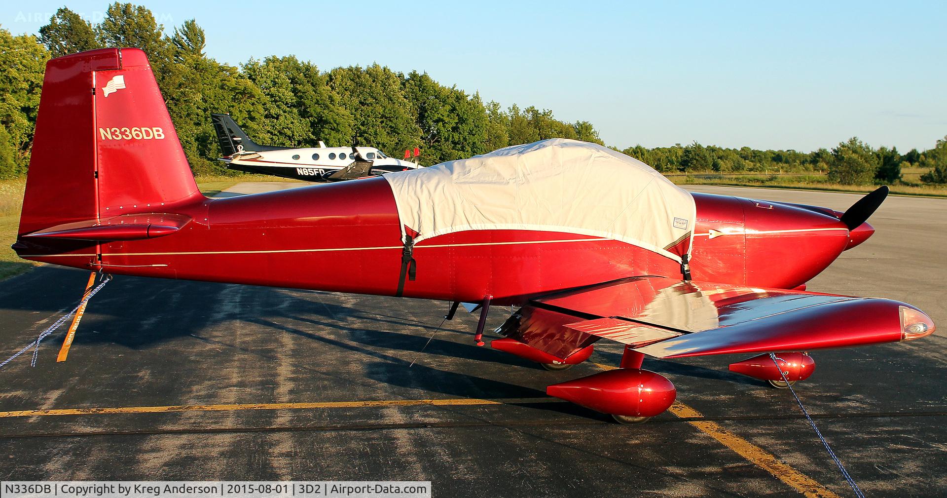 N336DB, 2005 Vans RV-9A C/N 90805, Vans RV-9A on the ramp in Ephraim, WI.