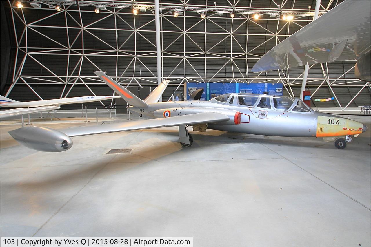 103, Fouga CM-170R Magister C/N 103, Fouga CM-170R Magister, preserved at Aeroscopia museum, Toulouse-Blagnac