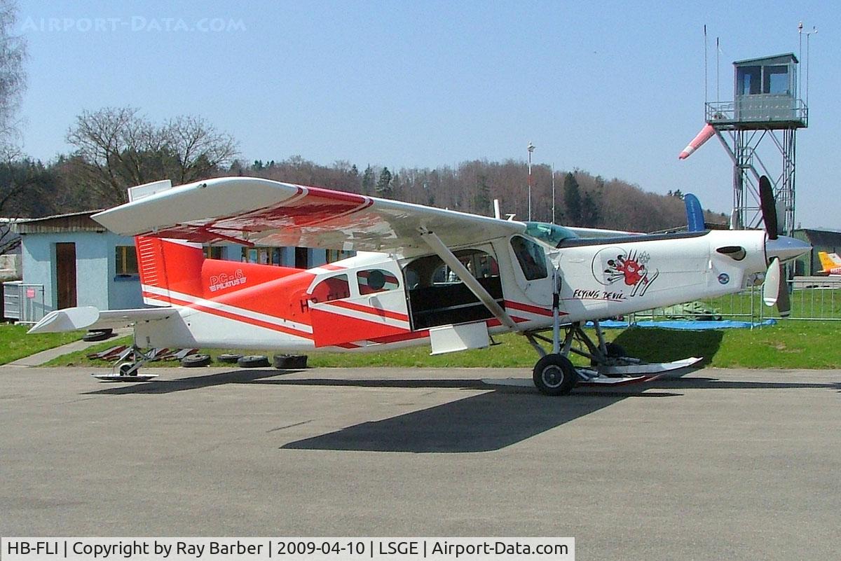 HB-FLI, 1993 Pilatus PC-6/B2-H4 Turbo Porter C/N 893, Pilatus PC-6/B2-H2 Turbo Porter [893] (Flying Devil SA) Ecuvillens~HB 10/04/2009