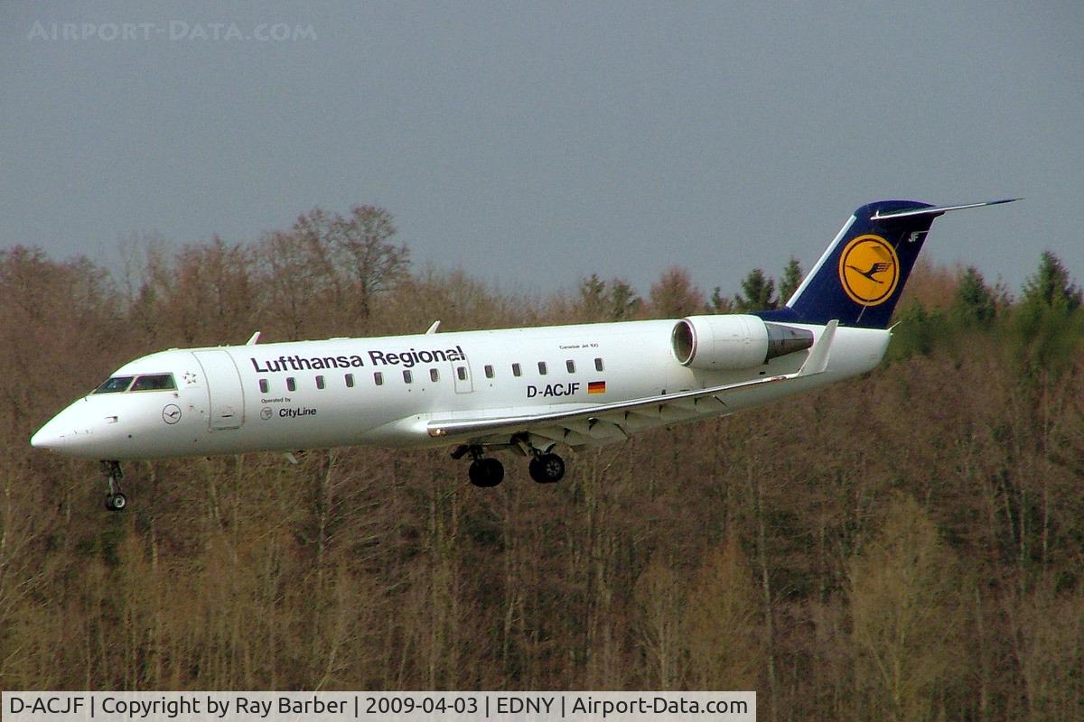 D-ACJF, 1996 Canadair CRJ-100LR (CL-600-2B19) C/N 7200, Canadair CRJ-100LR [7200] (Lufthansa Regional) Friedrichshafen~D 03/04/2009
