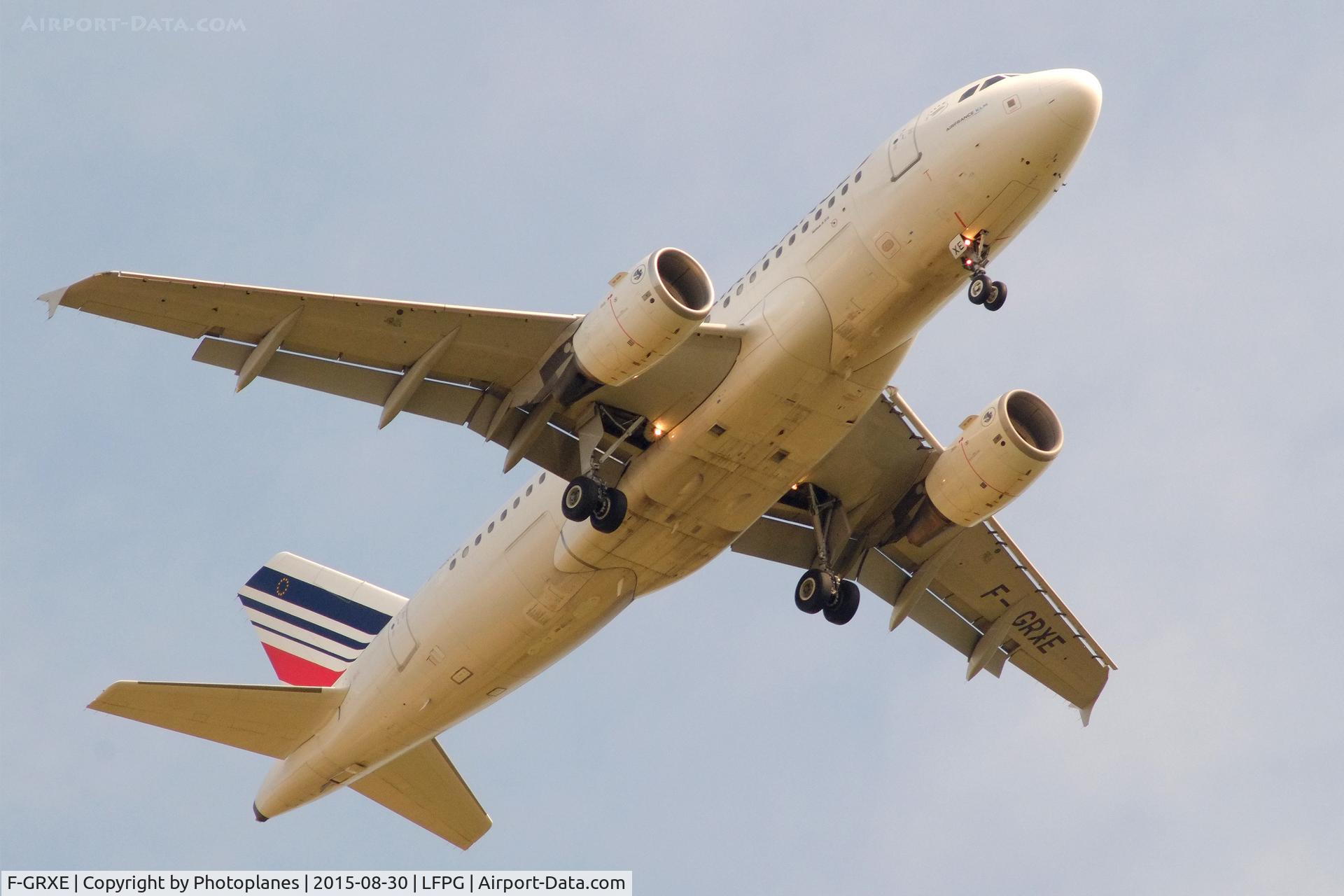 F-GRXE, 2002 Airbus A319-111 C/N 1733, Landing to CDG