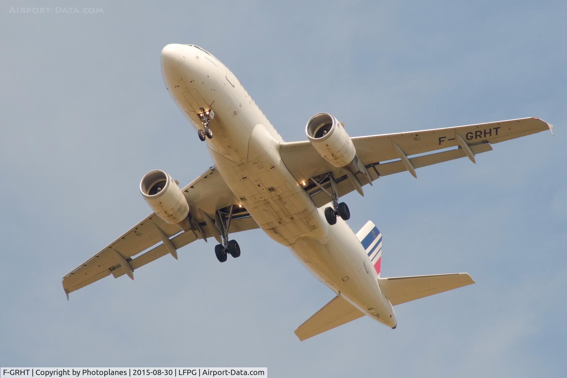 F-GRHT, 2001 Airbus A319-111 C/N 1449, Landing to CDG