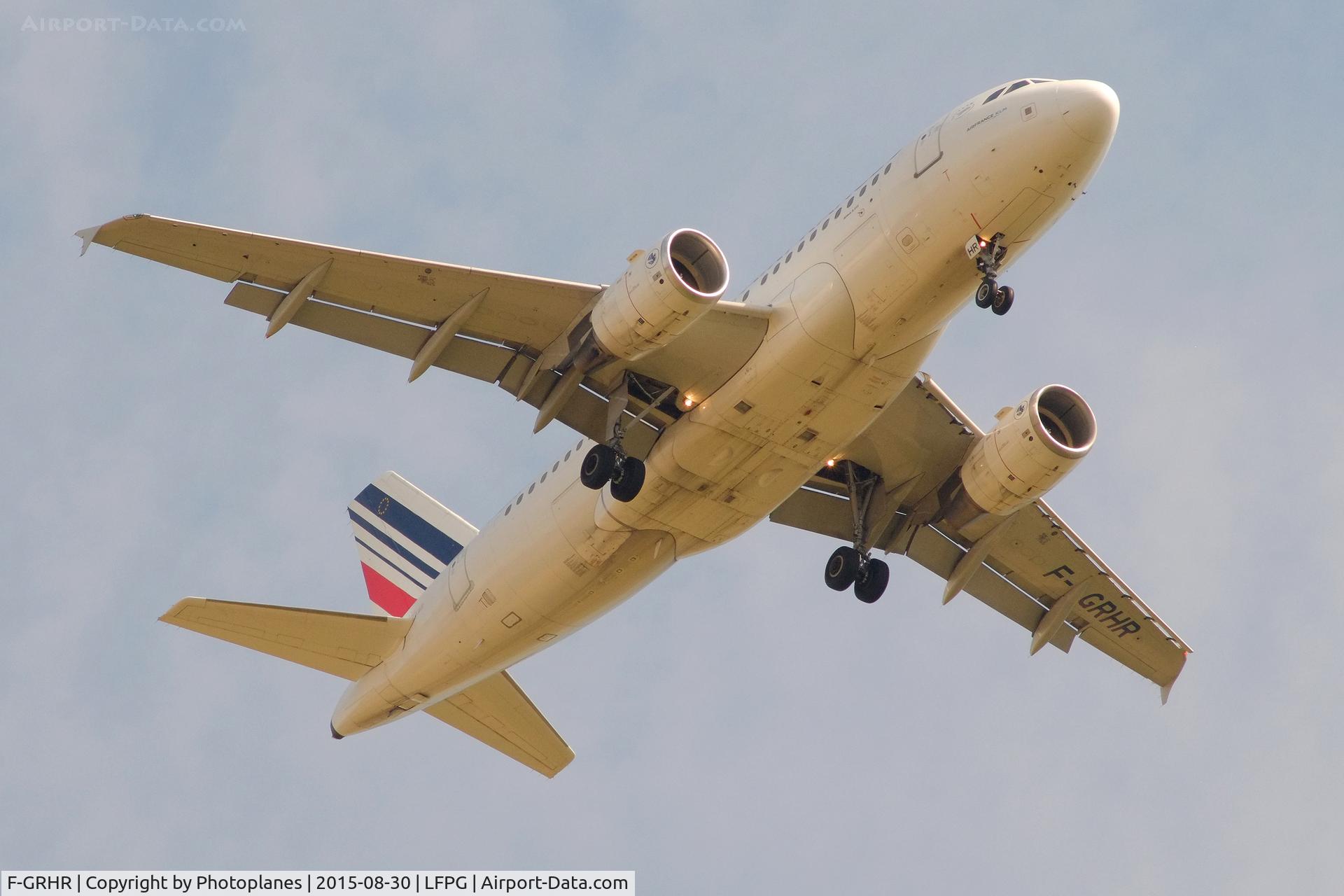 F-GRHR, 2001 Airbus A319-111 C/N 1415, Landing to CDG