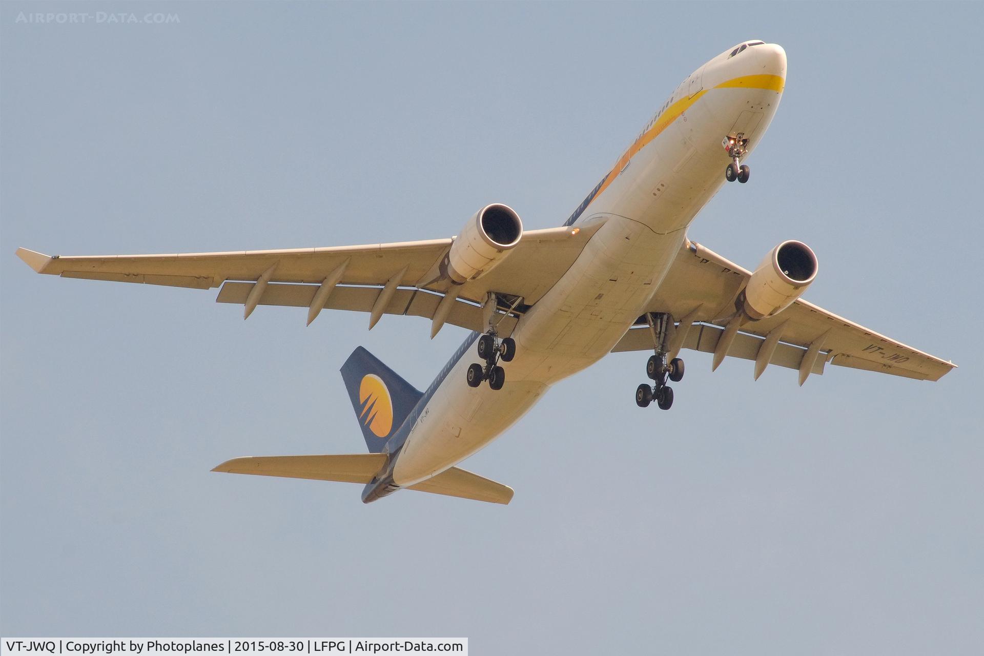 VT-JWQ, 2008 Airbus A330-202 C/N 956, Landing to CDG
