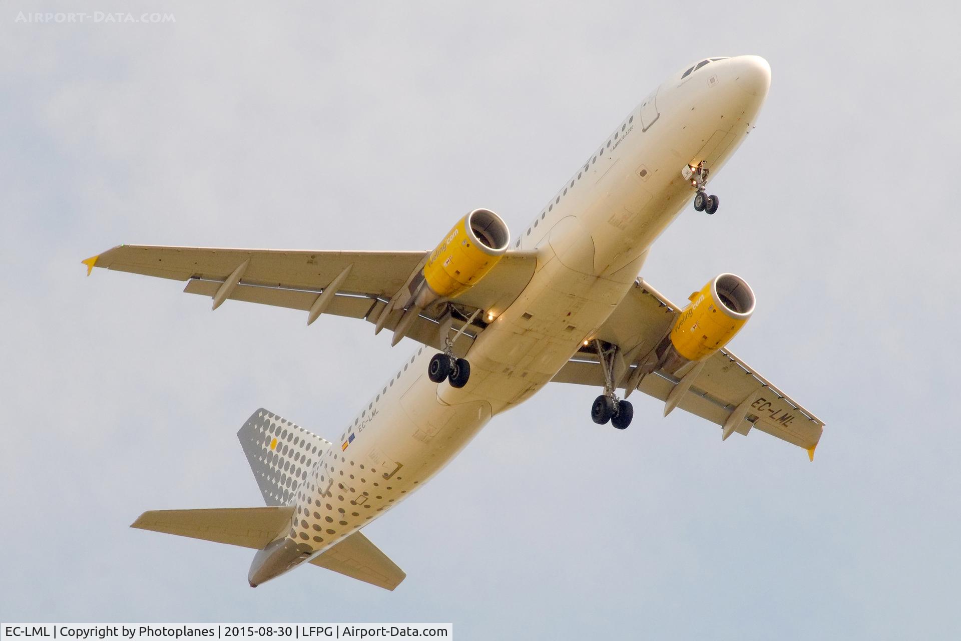 EC-LML, 2011 Airbus A320-214 C/N 4742, Landing to CDG