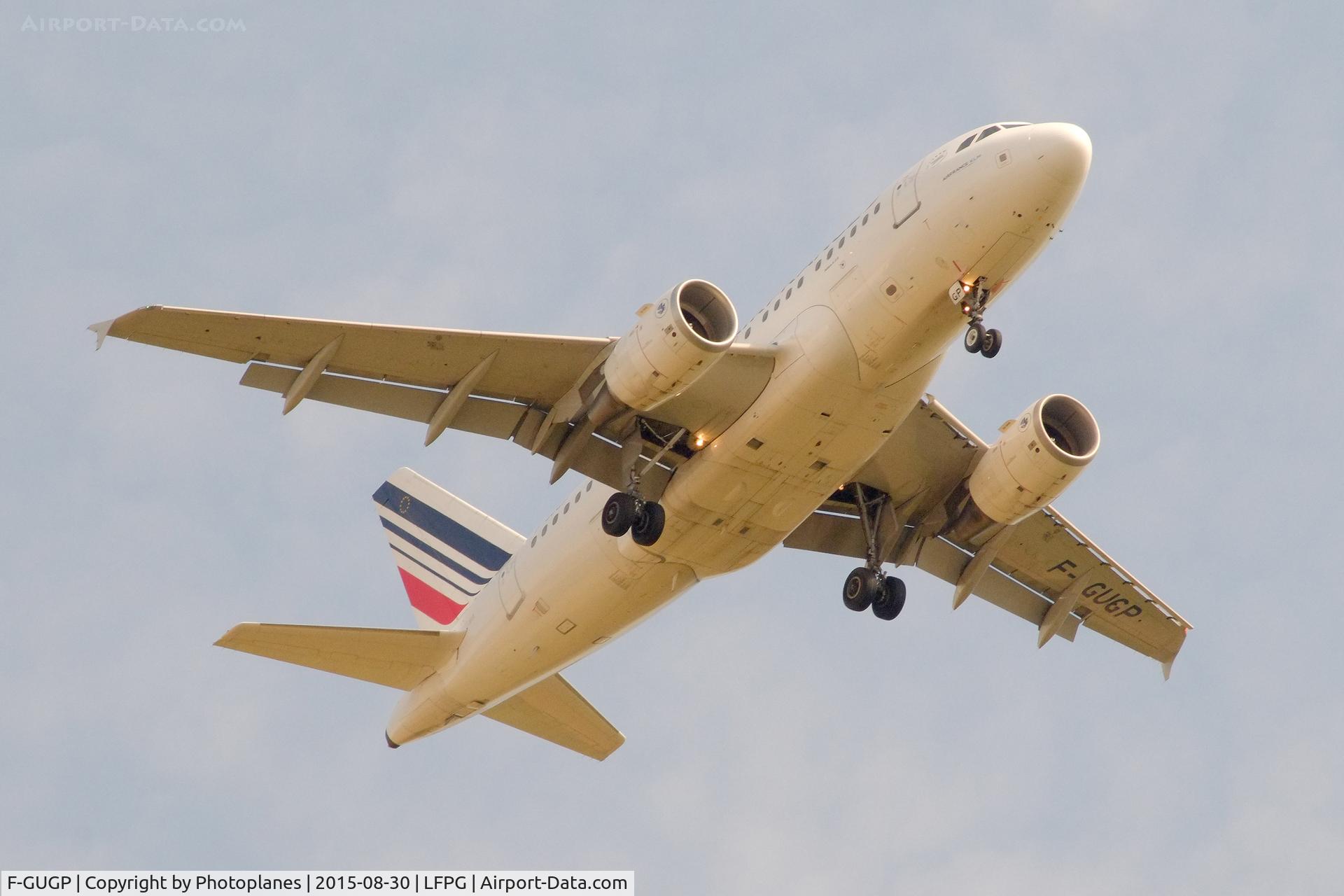 F-GUGP, 2006 Airbus A318-111 C/N 2967, Landing to CDG