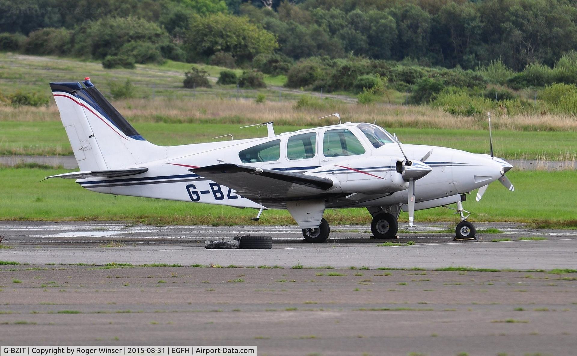 G-BZIT, 1964 Beech 95-B55 Baron Baron C/N TC-564, Visiting Beech Baron operated by Propellerhead Aviation. Previously registered HB-GBS.