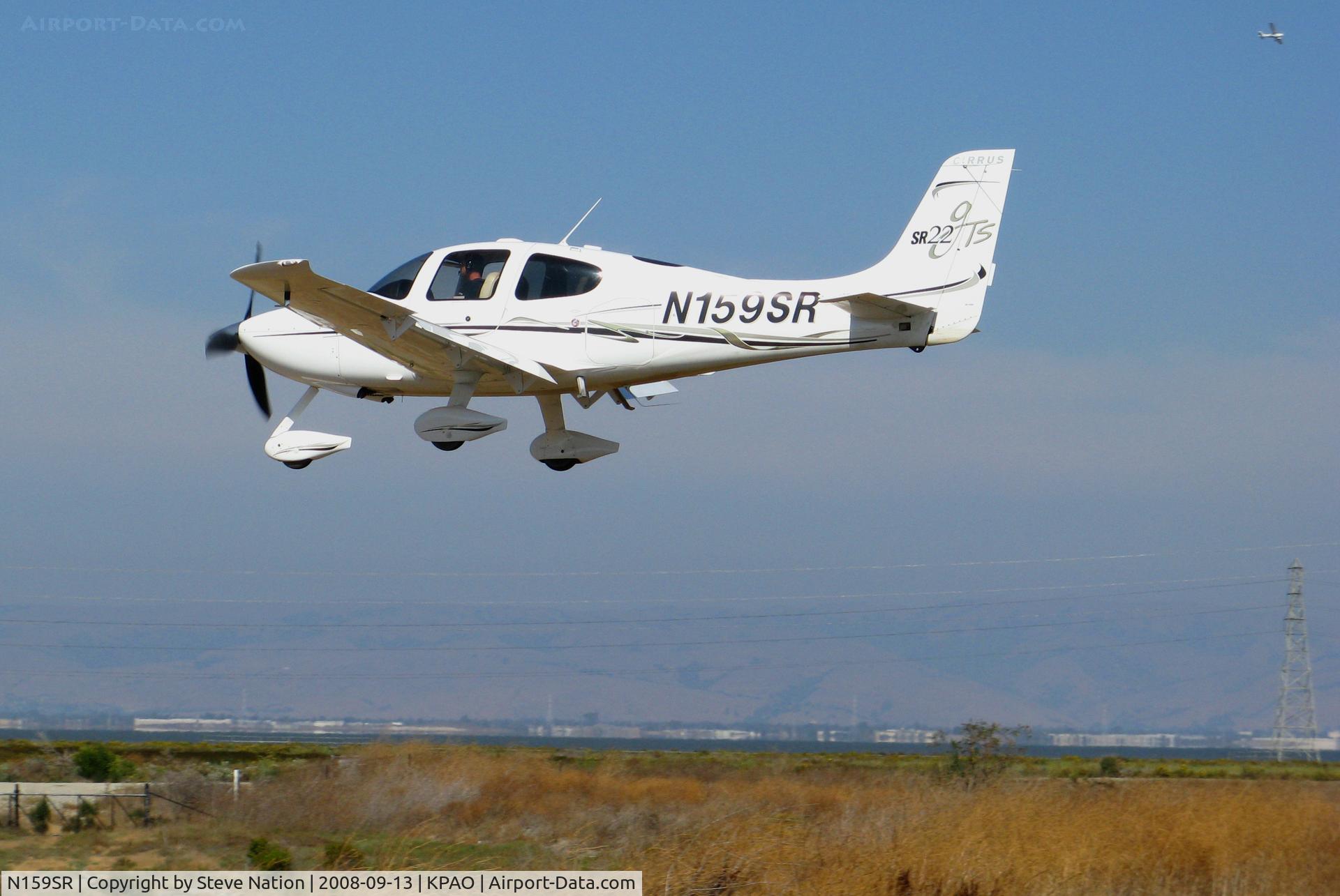 N159SR, 2006 Cirrus SR22 GTS C/N 2170, 2006 Cirrus SR22 crossing outer boundary @ Palo Alto Municipal Airport, CA