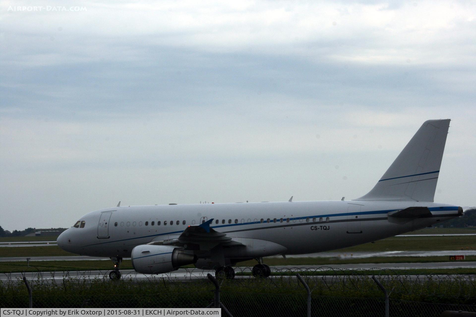 CS-TQJ, 2006 Airbus A319-115CJ C/N 2675, CS-TQJ just arrived rw 04L