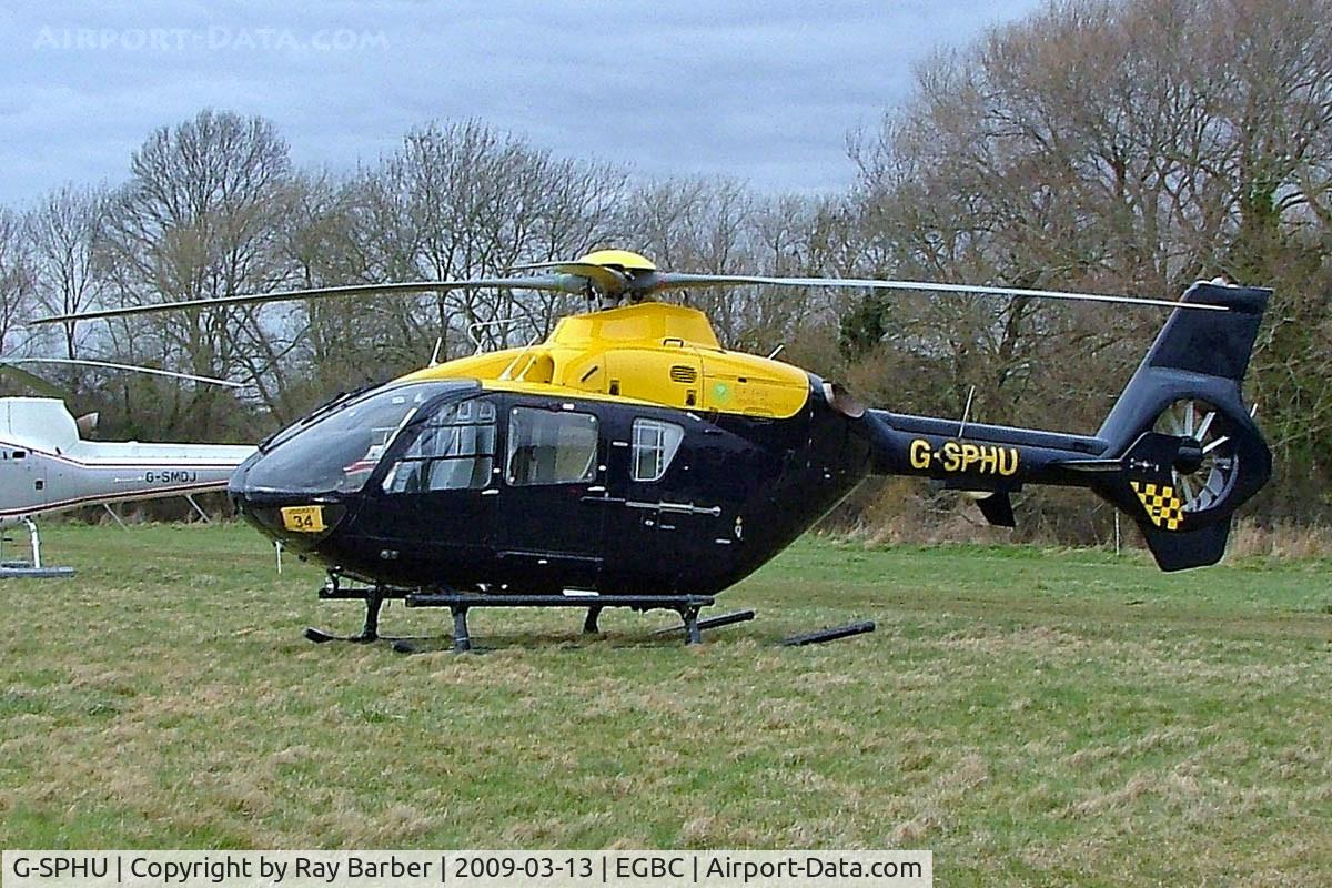 G-SPHU, 2002 Eurocopter EC-135T-2 C/N 0245, Eurocopter EC.135 T2+ [0245] (Bond Air Services) Cheltenham Racecourse~G 13/03/2009