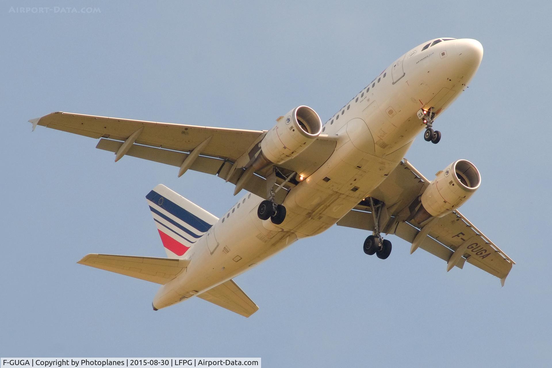 F-GUGA, 2002 Airbus A318-111 C/N 2035, Landing to CDG