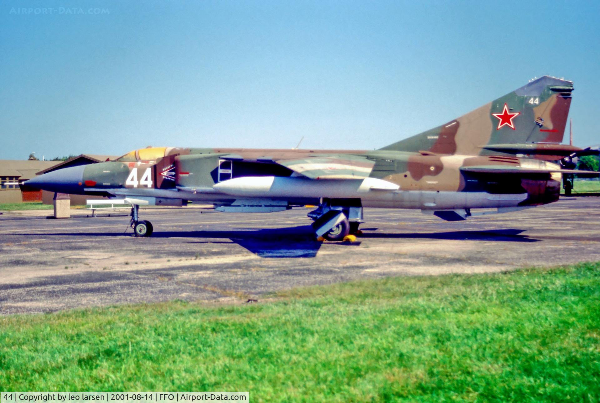 44, Mikoyan-Gurevich MiG-23MLD C/N Not found 44, Wright-Patterson AFB Museum 14.8.01