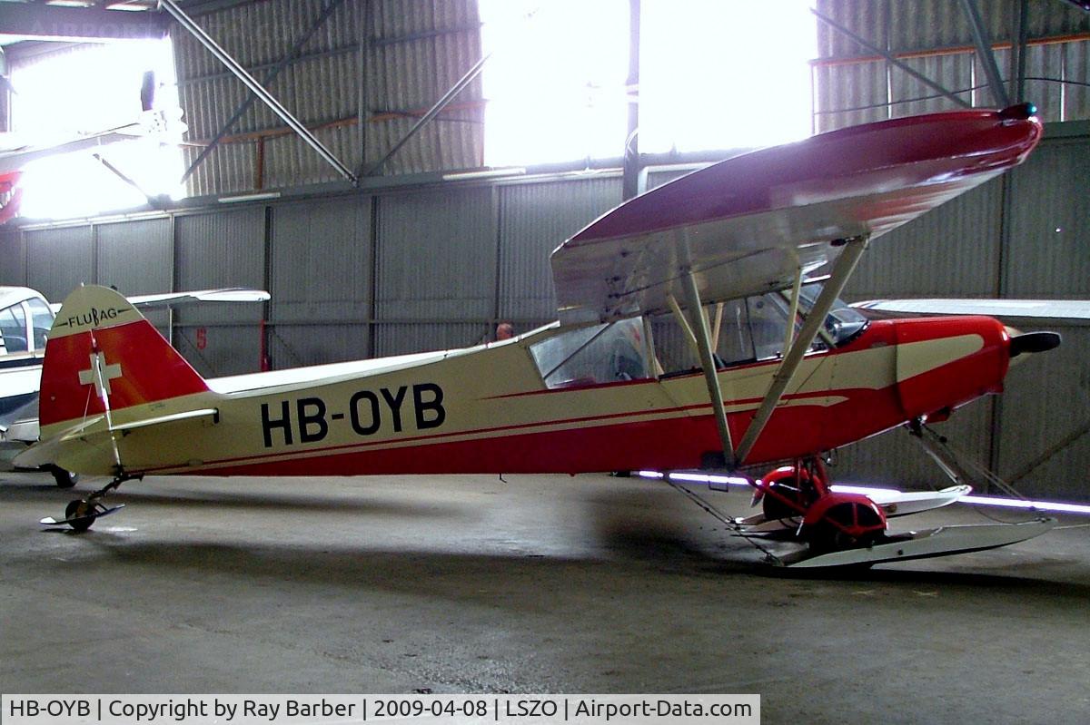 HB-OYB, 1952 Piper PA-18-150 Super Cub C/N 18-1192, Piper PA-18-125 Super Cub [18-1192] Luzern/Beromunster~HB 08/04/2009