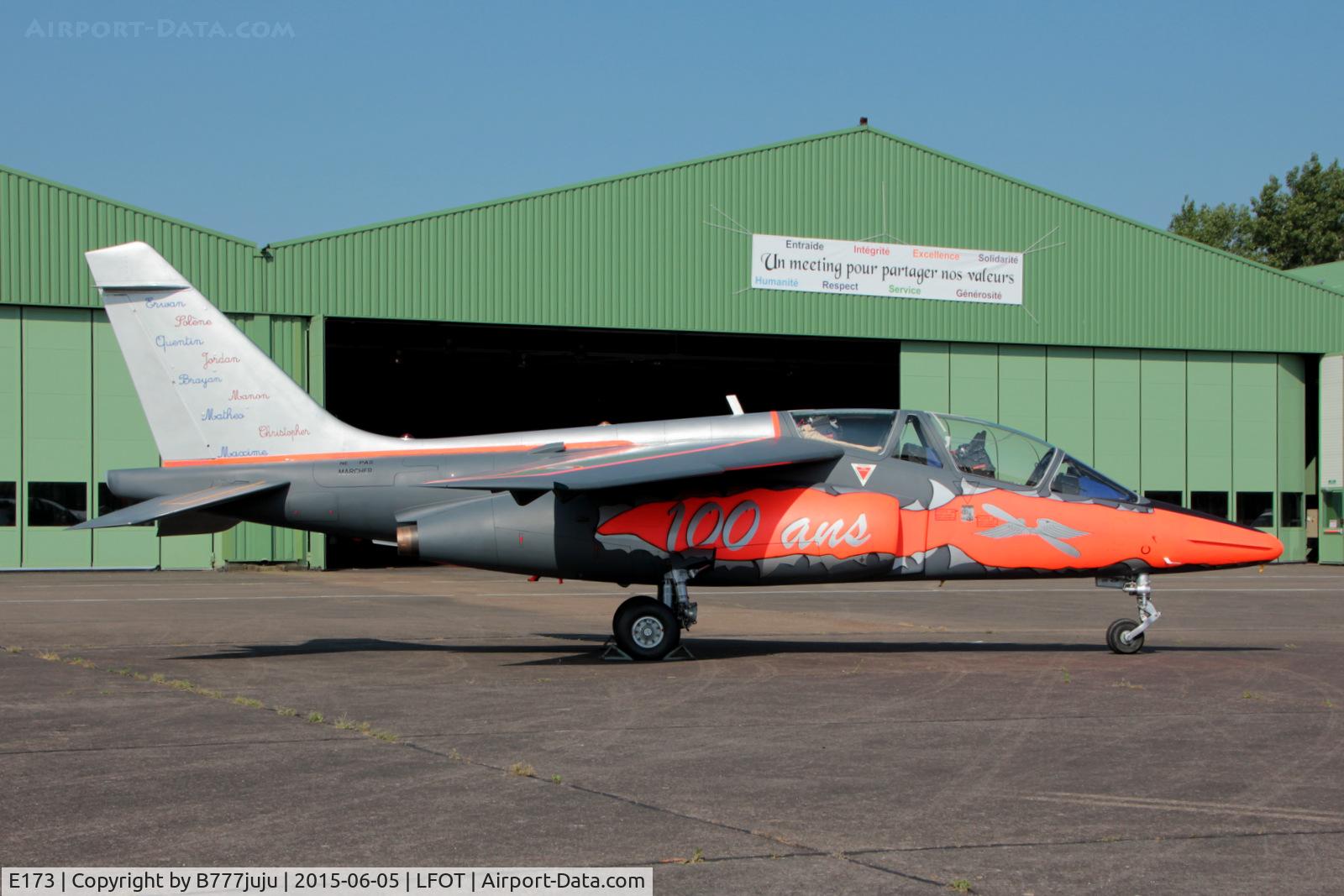 E173, Dassault-Dornier Alpha Jet E C/N E173, spécial scheme for 100 years of Tours Air base