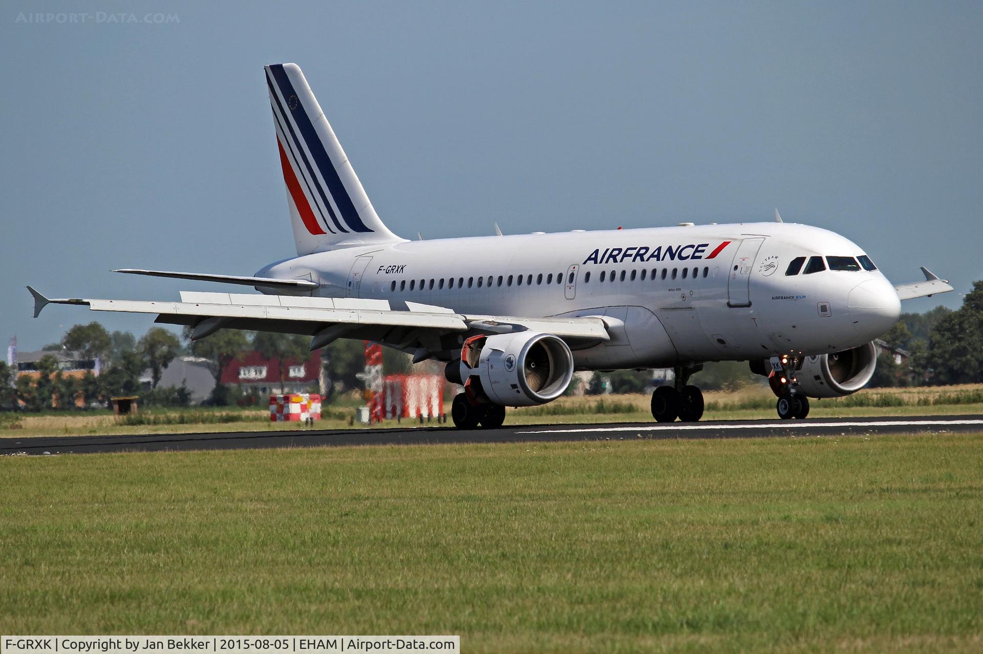 F-GRXK, 2006 Airbus A319-115LR C/N 2716, Schiphol