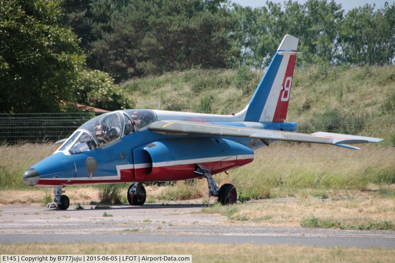 E145, Dassault-Dornier Alpha Jet E C/N E145, use for fire training at Tours