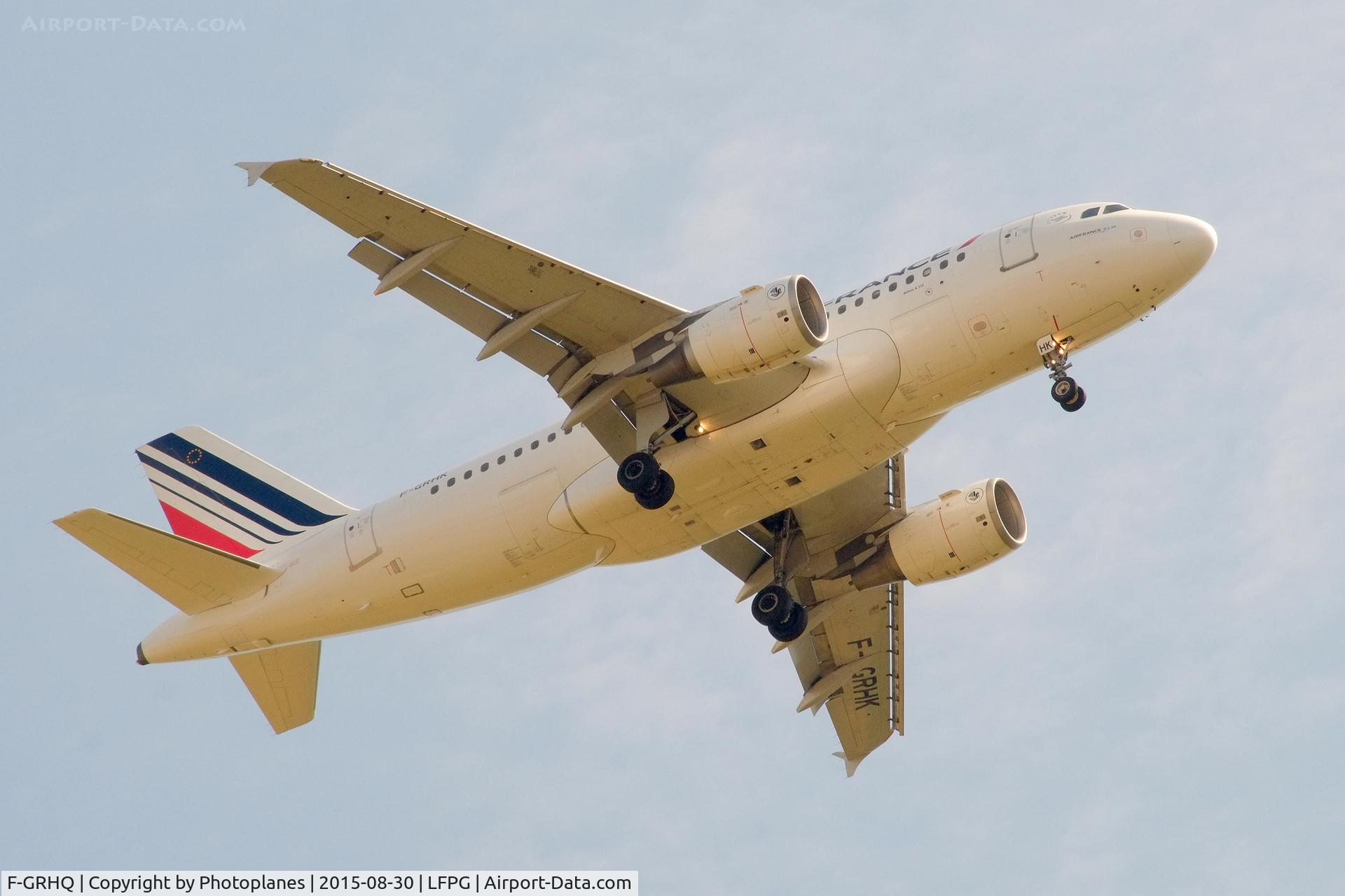 F-GRHQ, 2000 Airbus A319-111 C/N 1404, Landing to CDG