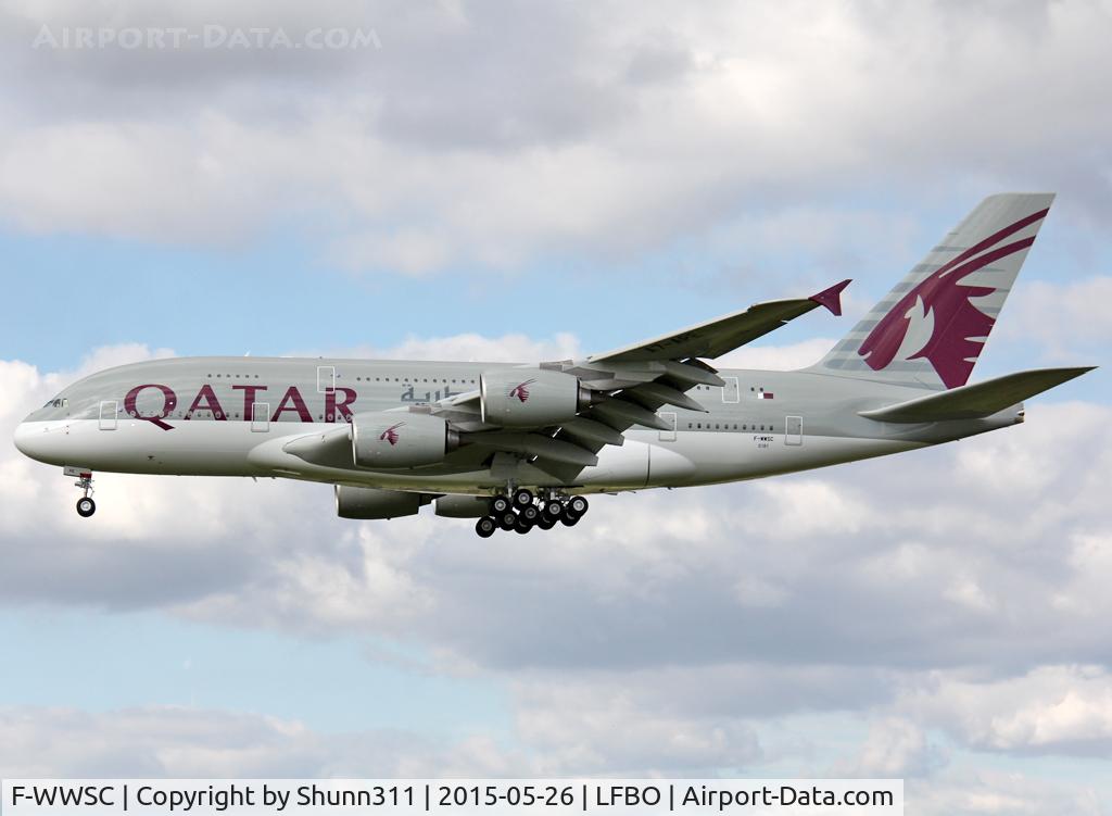 F-WWSC, 2015 Airbus A380-861 C/N 0181, C/n 0181 - To be A7-APE