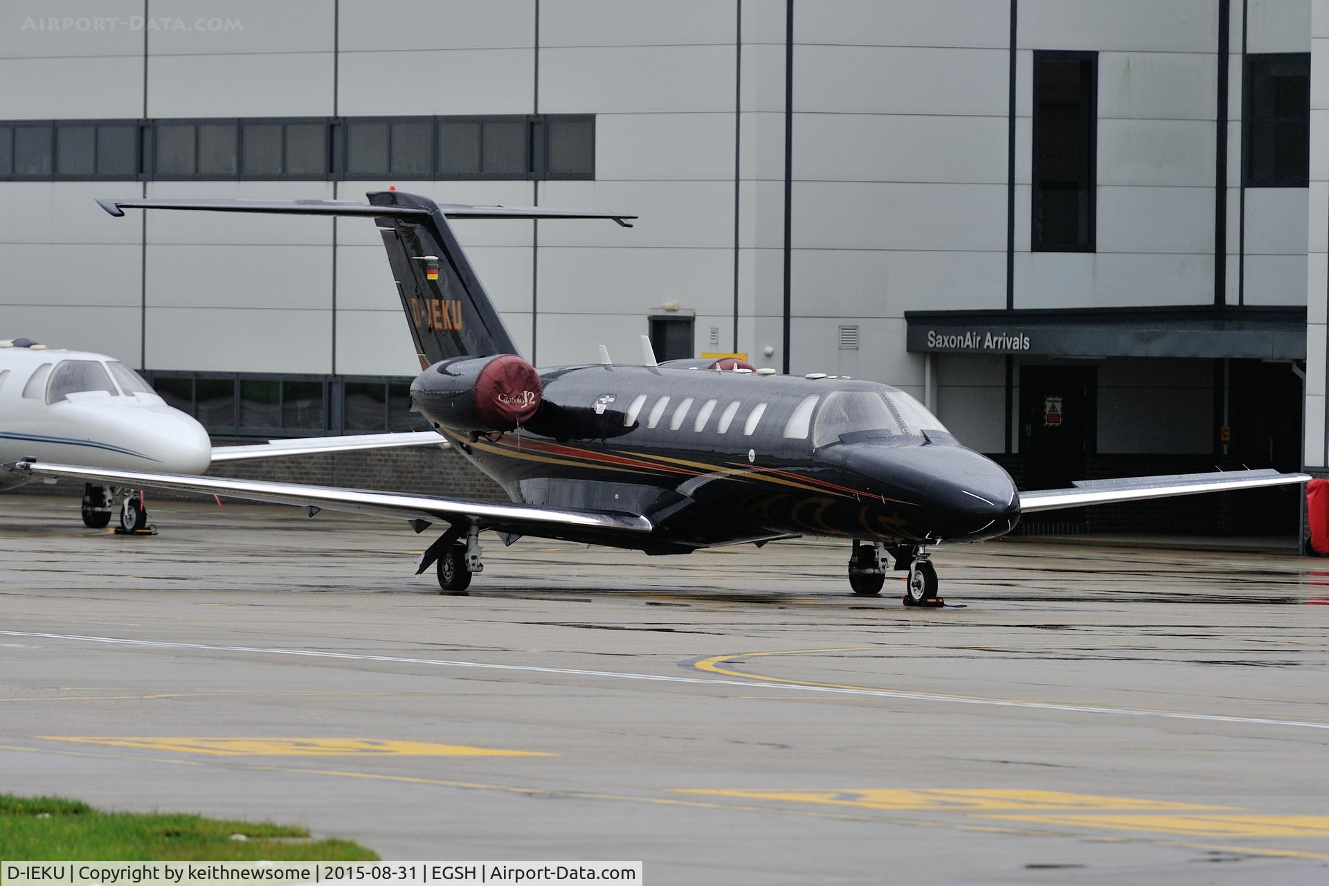 D-IEKU, 2001 Cessna 525A CitationJet CJ2 C/N 525A-0043, Visiting on a damp day.