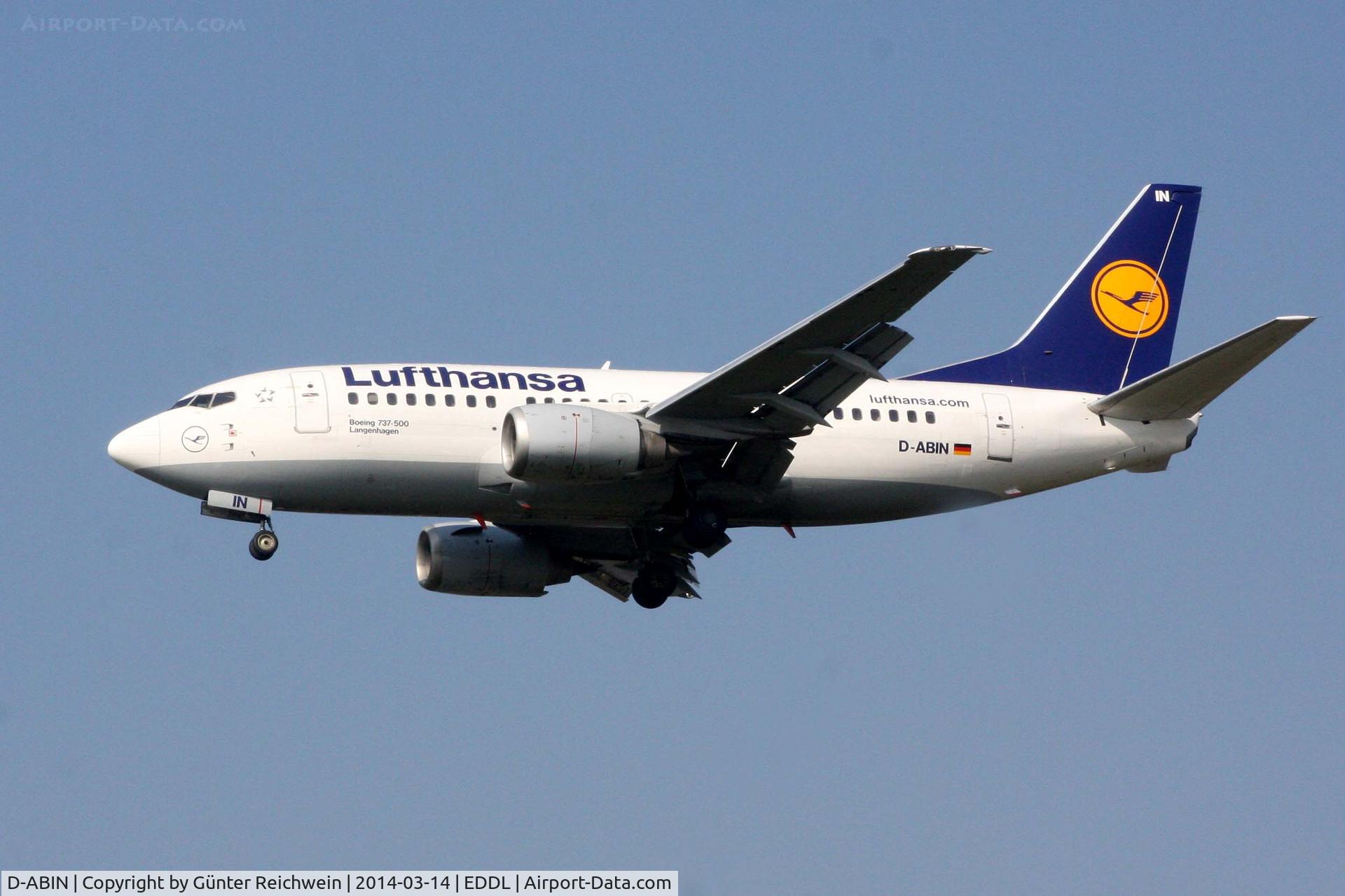 D-ABIN, 1991 Boeing 737-530 C/N 24938, arriving