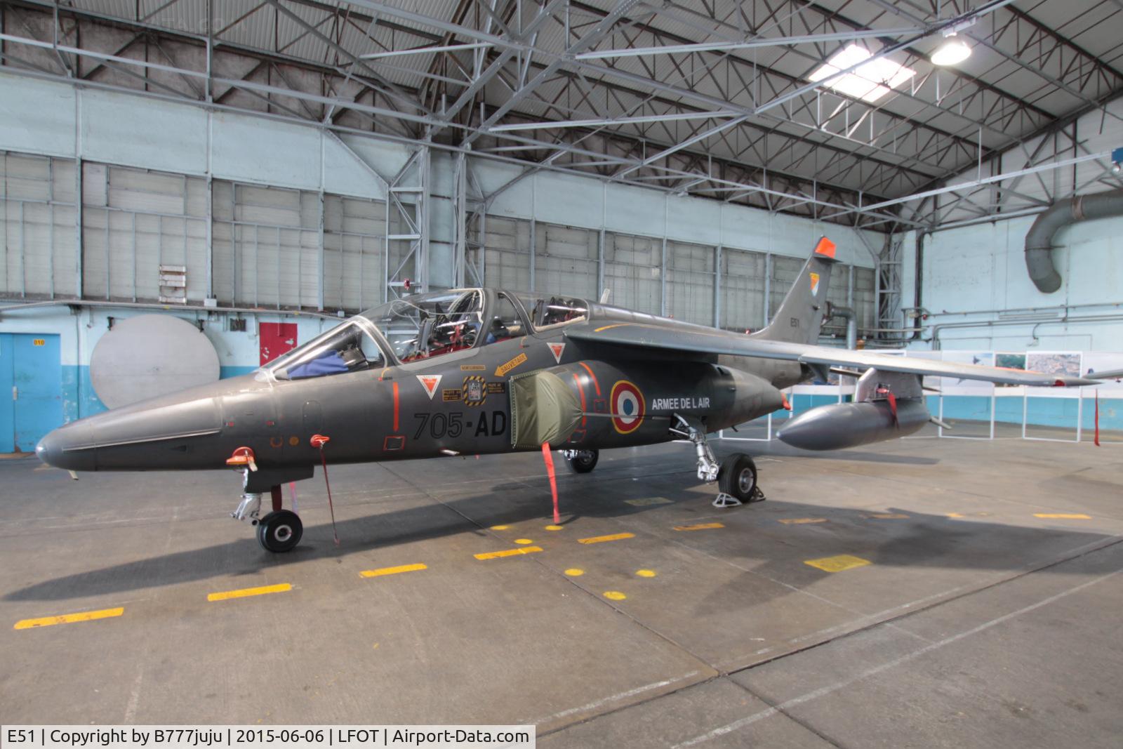 E51, Dassault-Dornier Alpha Jet E C/N E51, at Tours
