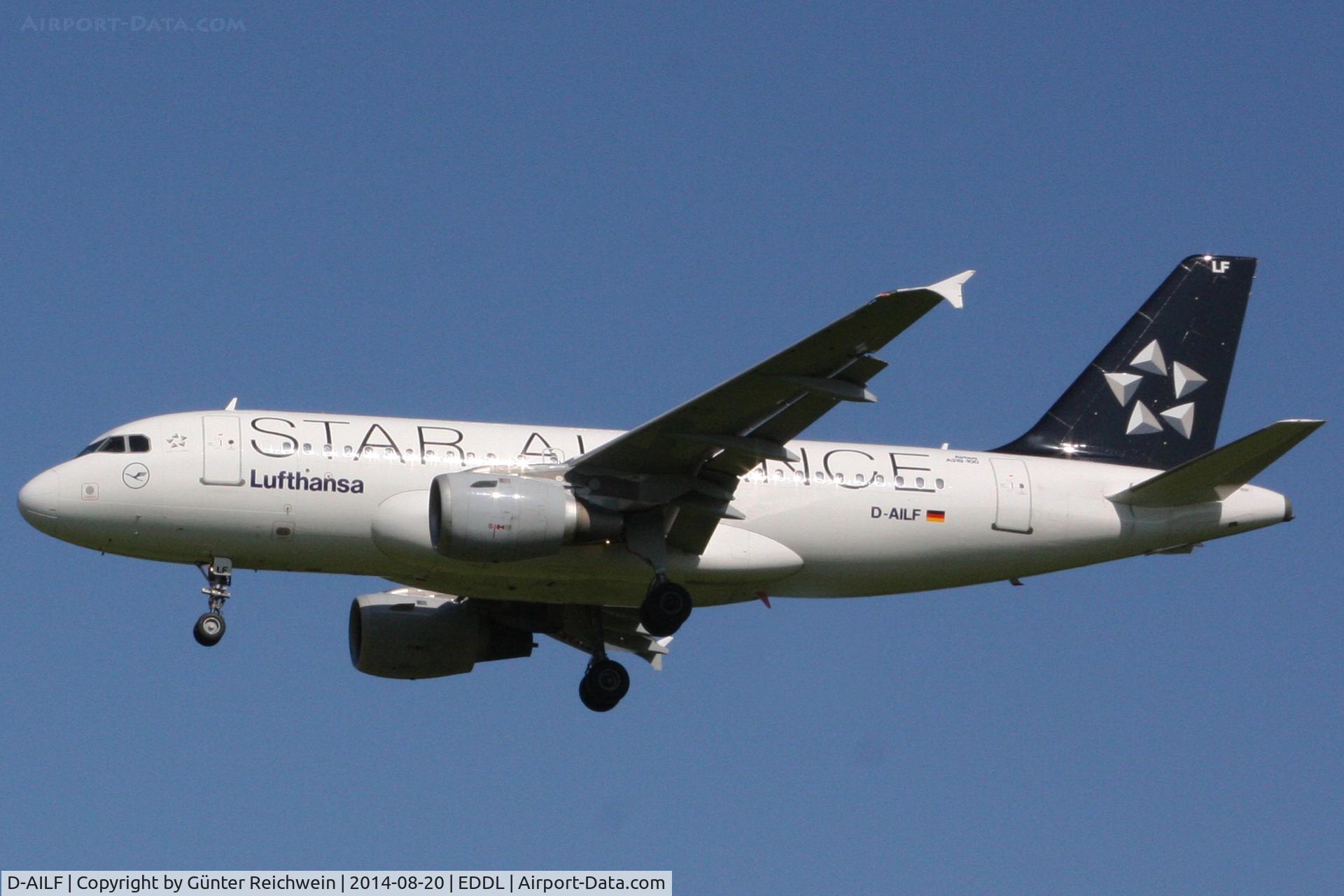 D-AILF, 1996 Airbus A319-114 C/N 636, arriving