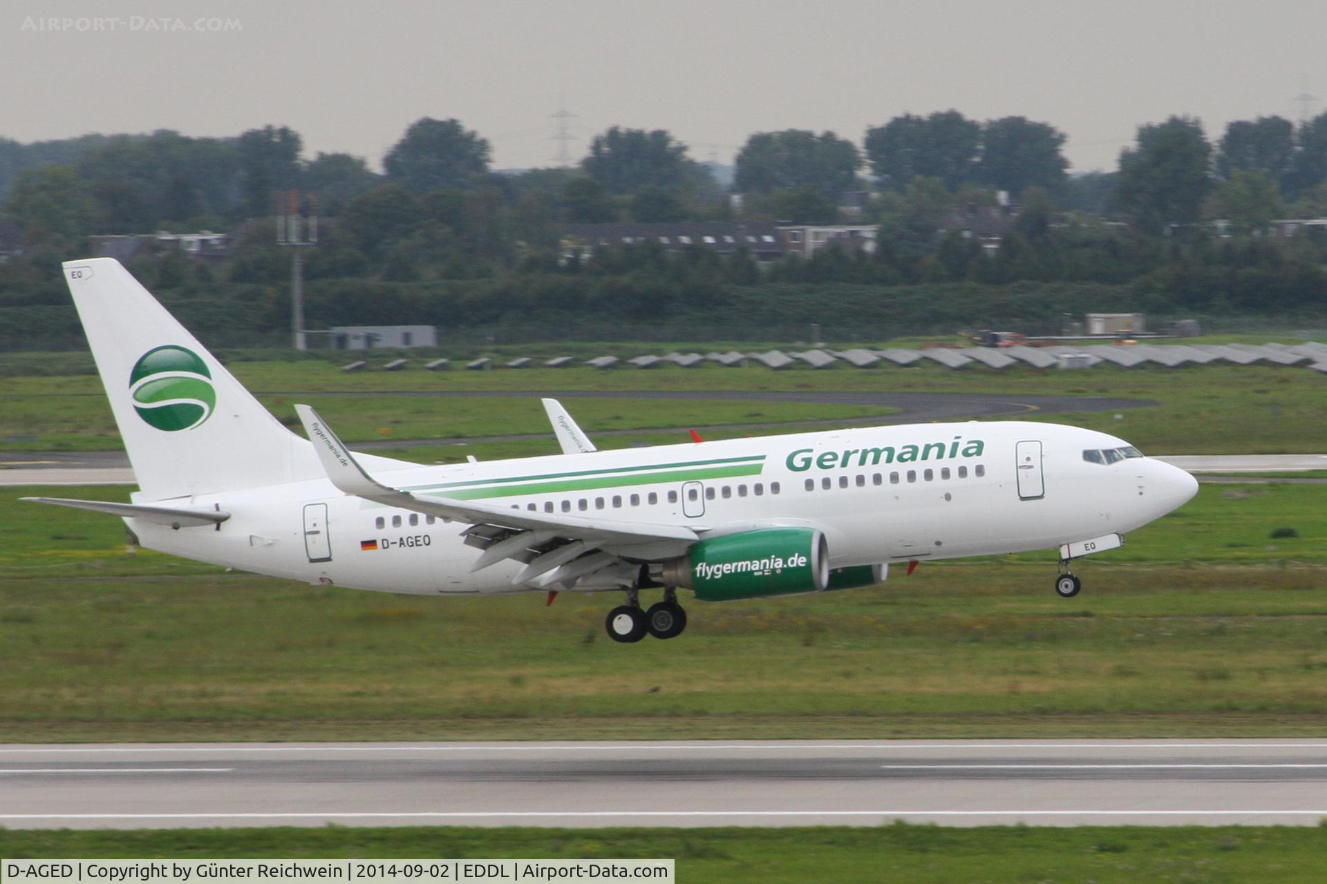 D-AGED, 1988 Boeing 737-35B C/N 24269, Arriving