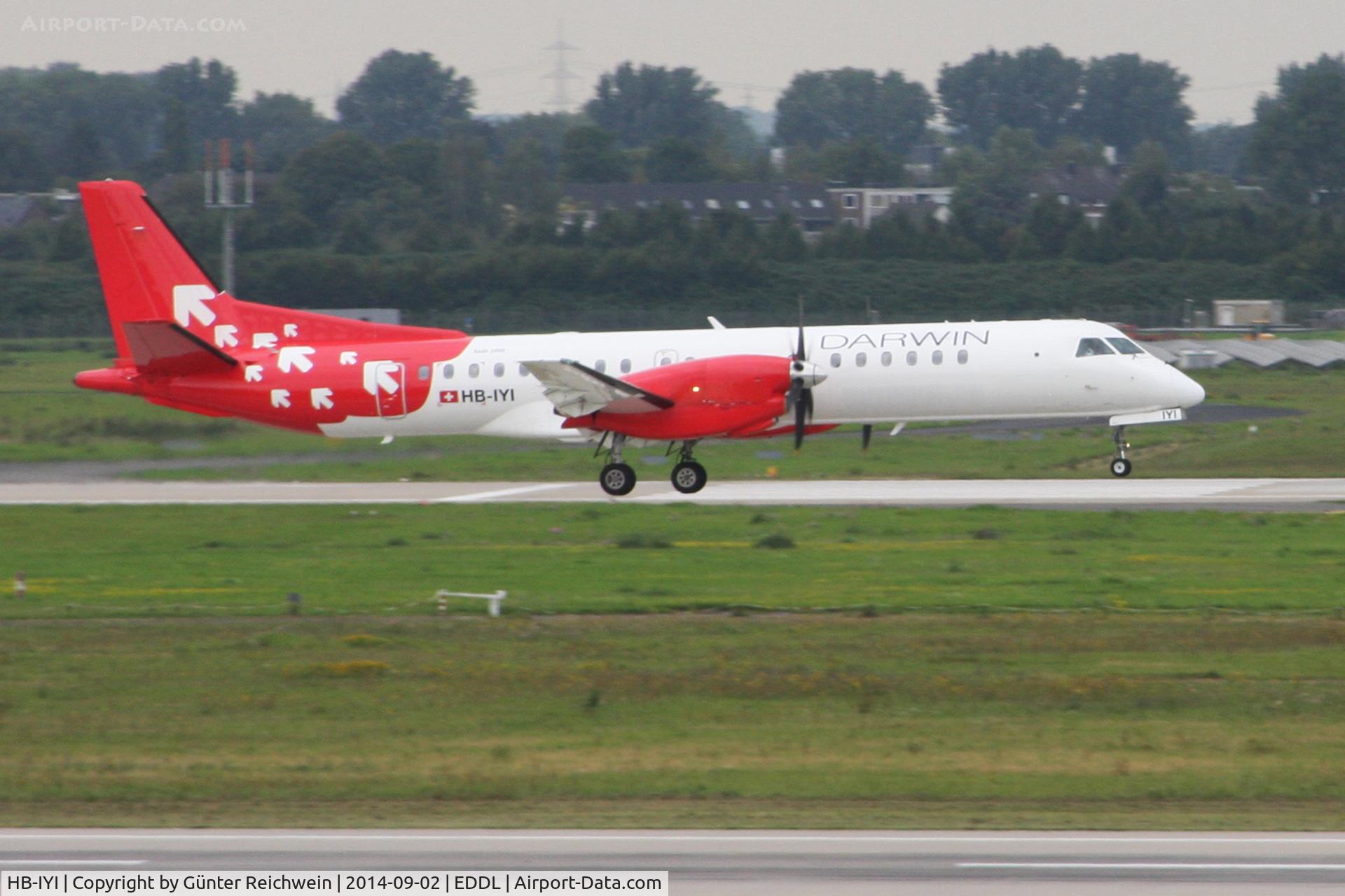 HB-IYI, 1995 Saab 2000 C/N 2000-016, Arriving