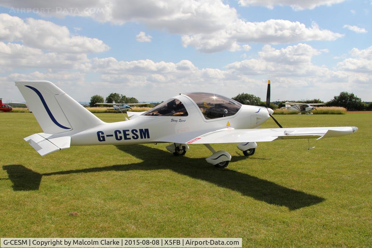 G-CESM, 2011 TL Ultralight TL-2000 Sting Sport C/N LAA 347-14801, TL Ultralight TL-2000 Sting Sport at Fishburn Airfield, August 8th 2015.
