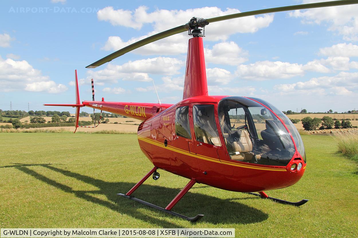 G-WLDN, 2005 Robinson R44 Raven 1 C/N 1507, Robinson R44 Raven 1 at Fishburn Airfield, August 8th 2015.
