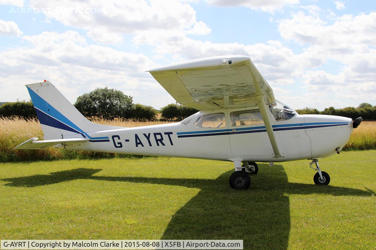 G-AYRT, 1971 Reims F172K Skyhawk C/N 0777, Reims F172K Skyhawk at Fishburn Airfield, August 8th 2015.
