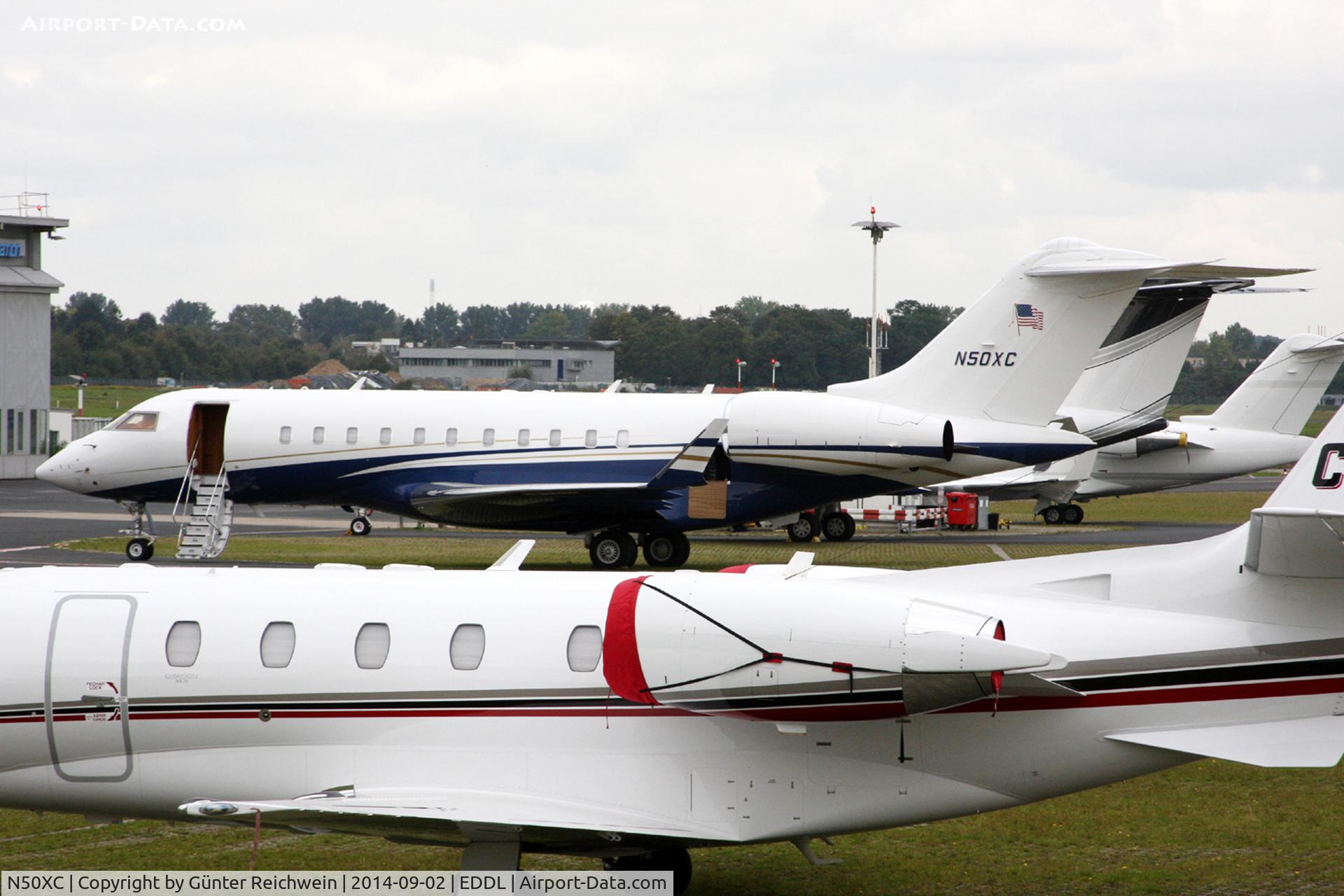 N50XC, 2008 Bombardier BD-700-1A11 Global 5000 C/N 9275, At General Aviation Terminal