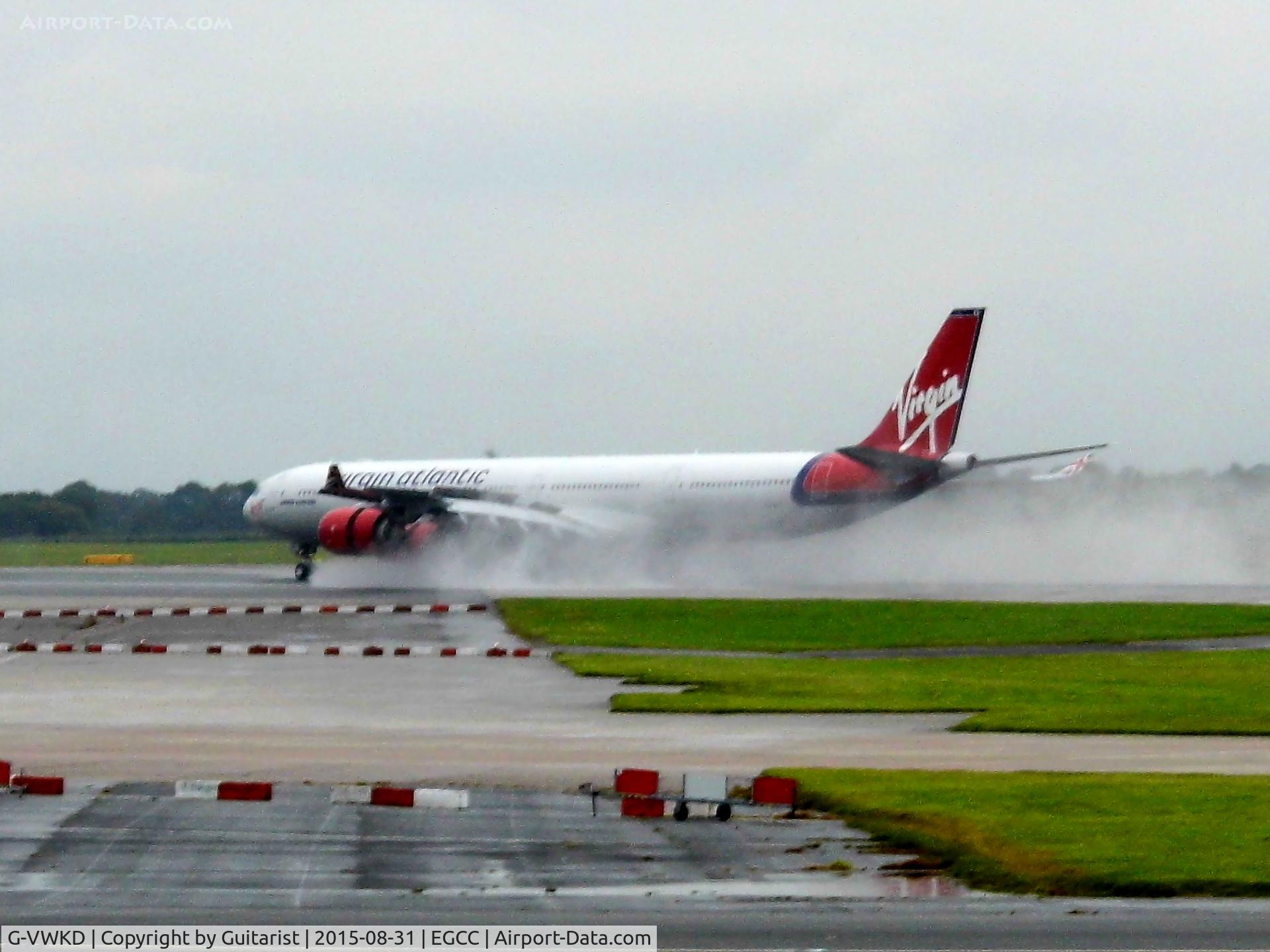 G-VWKD, 2005 Airbus A340-642 C/N 706, At Manchester