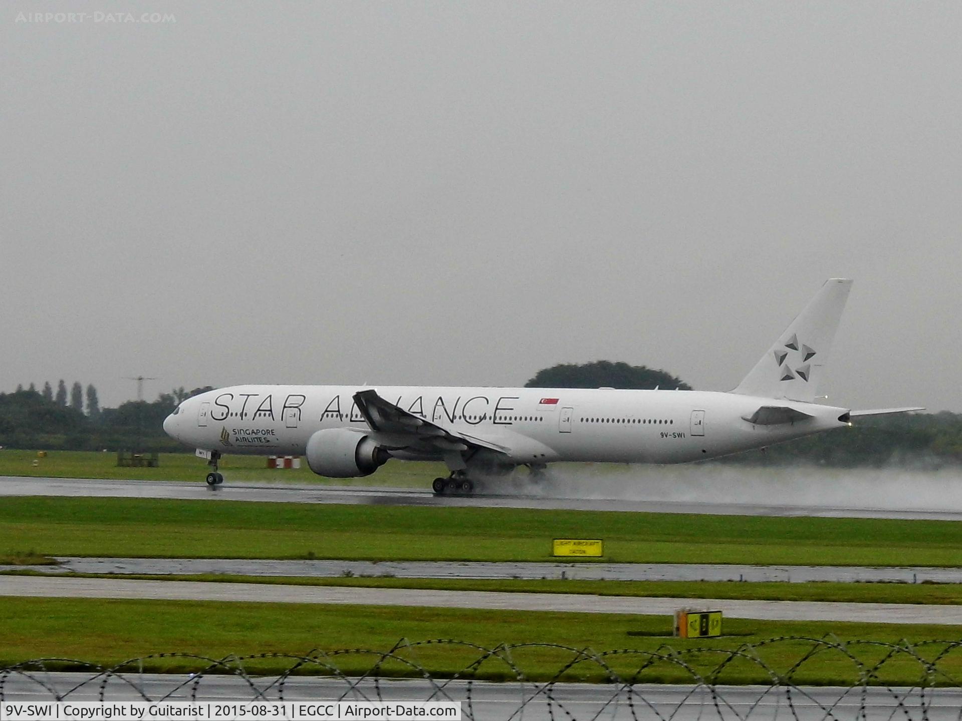 9V-SWI, 2007 Boeing 777-312/ER C/N 34574, At Manchester