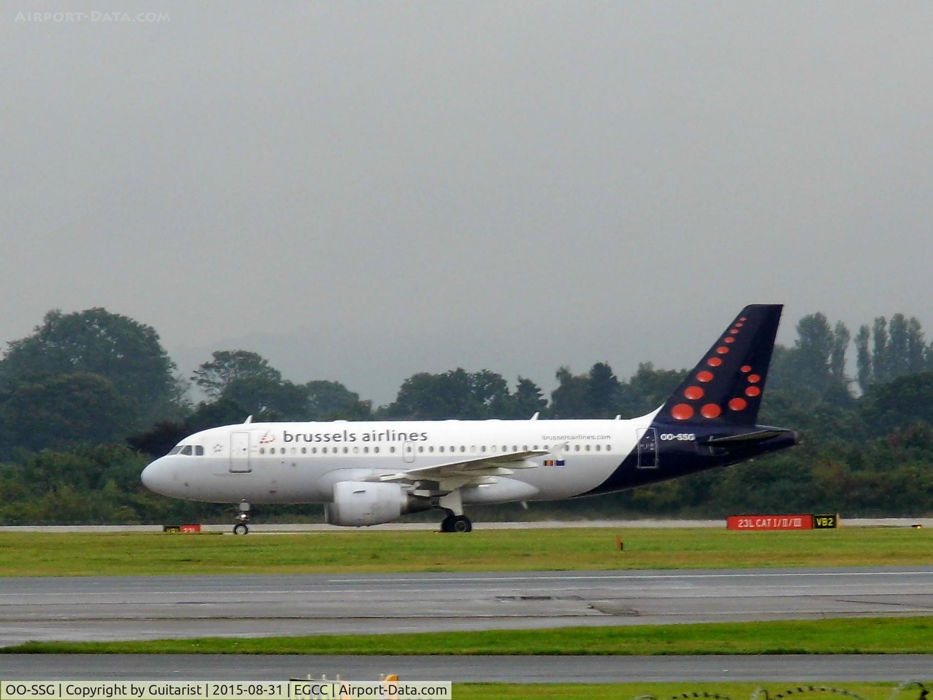 OO-SSG, 2000 Airbus A319-112 C/N 1160, At Manchester