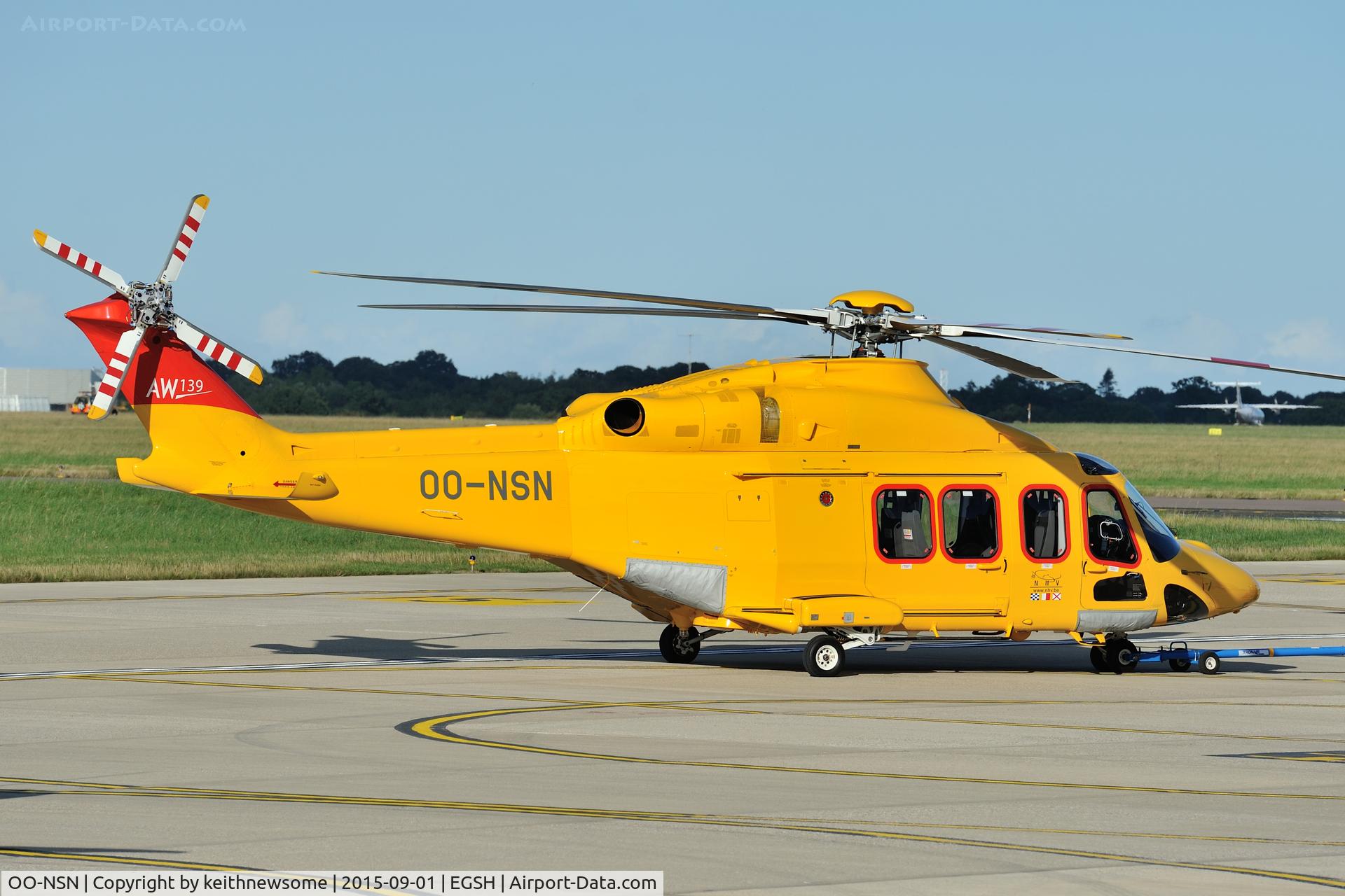 OO-NSN, 2015 AgustaWestland AW-139 C/N 31700, Latest Arrival.