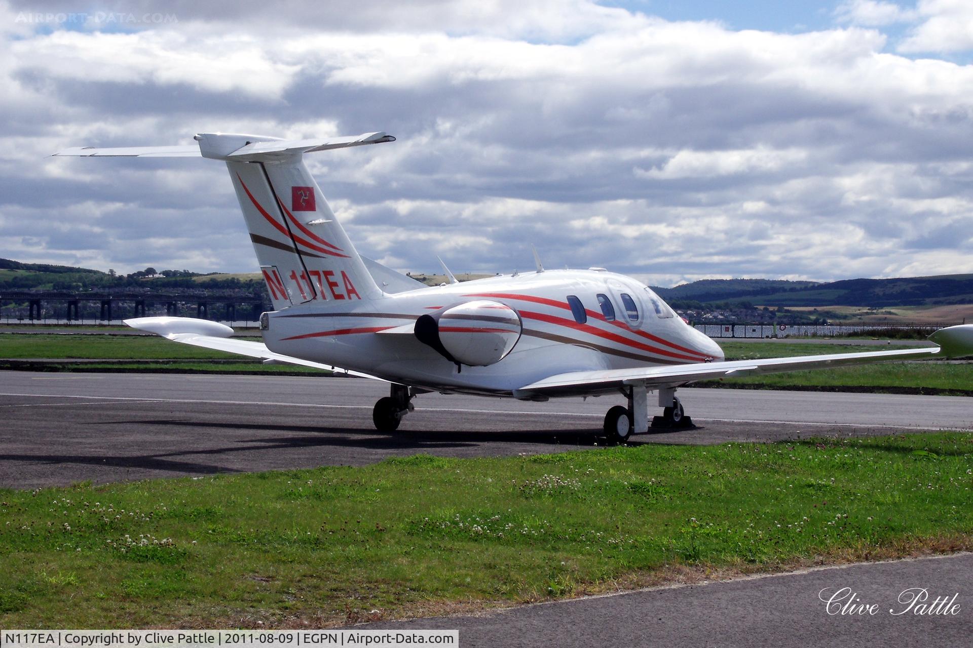 N117EA, 2007 Eclipse Aviation Corp EA500 C/N 000104, Parked up at Dundee EGPN